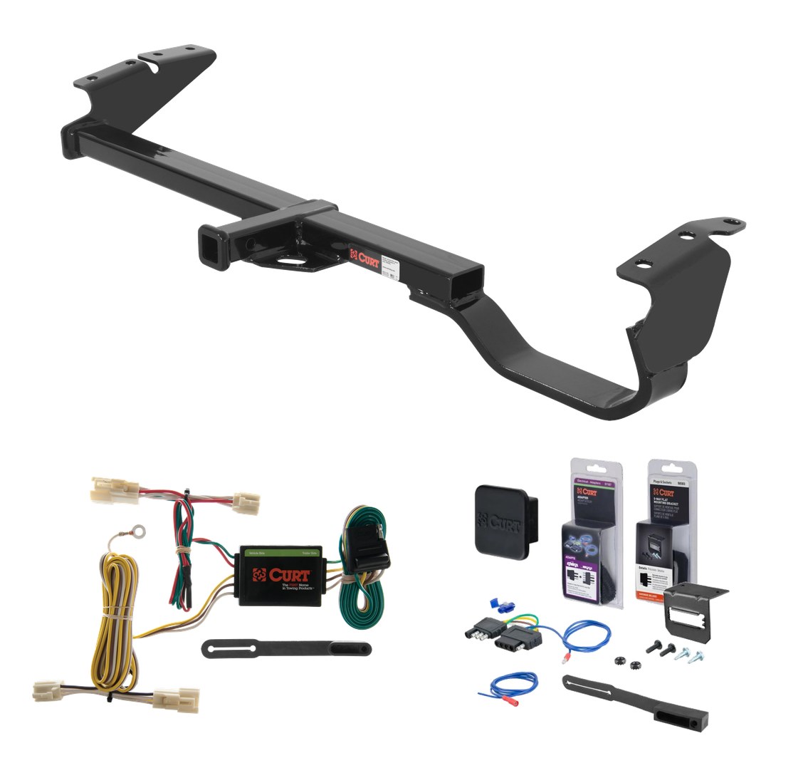 1997 - 2001 Toyota Camry Curt 1-1/4" Class 2 Trailer Tow Hitch + 5-Flat Wiring Kit Tow Boat/Utility Trailer with Surge Brakes 12339 thumbnail 0