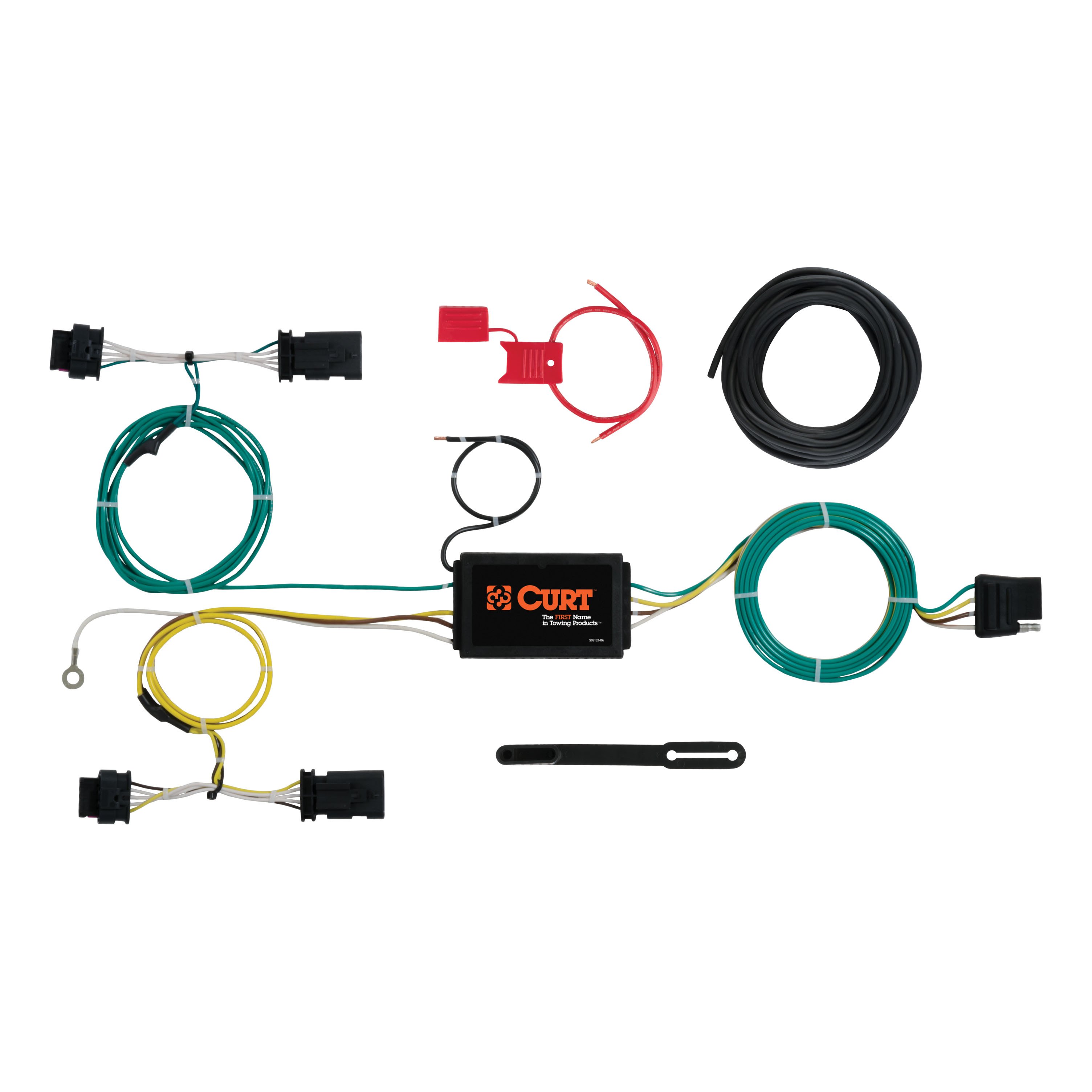 2015 - 2023 Jeep Renegade Curt 2" Class 3 Trailer Tow Hitch + 5-Flat Wiring Kit Tow Boat/Utility Trailer with Surge Brakes 13269 thumbnail 1