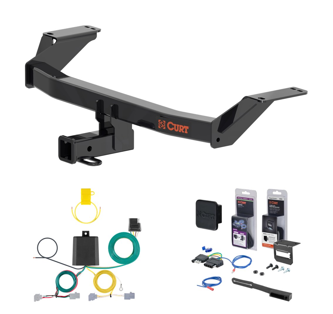 2023 - 2026 Toyota Crown Curt 2" Class 3 Trailer Tow Hitch + 5-Flat Wiring Kit Tow Boat/Utility Trailer with Surge Brakes 13582 thumbnail 0