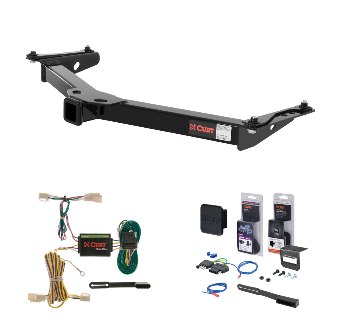 1996 - 2002 Toyota 4Runner Curt 2" Class 3 Trailer Tow Hitch + 5-Flat Wiring Kit Tow Boat/Utility Trailer with Surge Brakes 13087 thumbnail 0