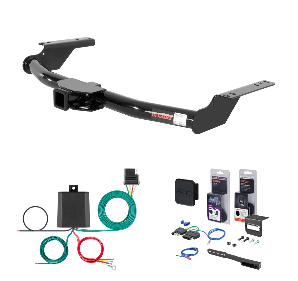 2003 - 2009 Toyota 4Runner Curt 2" Class 3 Trailer Tow Hitch + 5-Flat Wiring Kit Tow Boat/Utility Trailer with Surge Brakes 13445 thumbnail 0