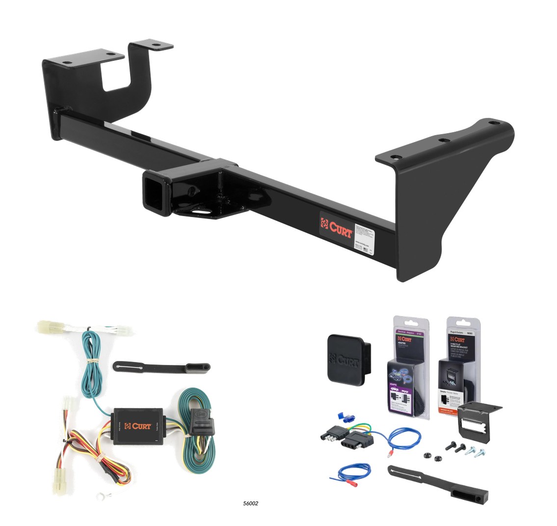 2006 - 2013 Suzuki Grand Vitara Excluding XL-7 Curt 2" Class 3 Trailer Tow Hitch + 5-Flat Wiring Kit Tow Boat/Utility Trailer with Surge Brakes 13001 thumbnail 0