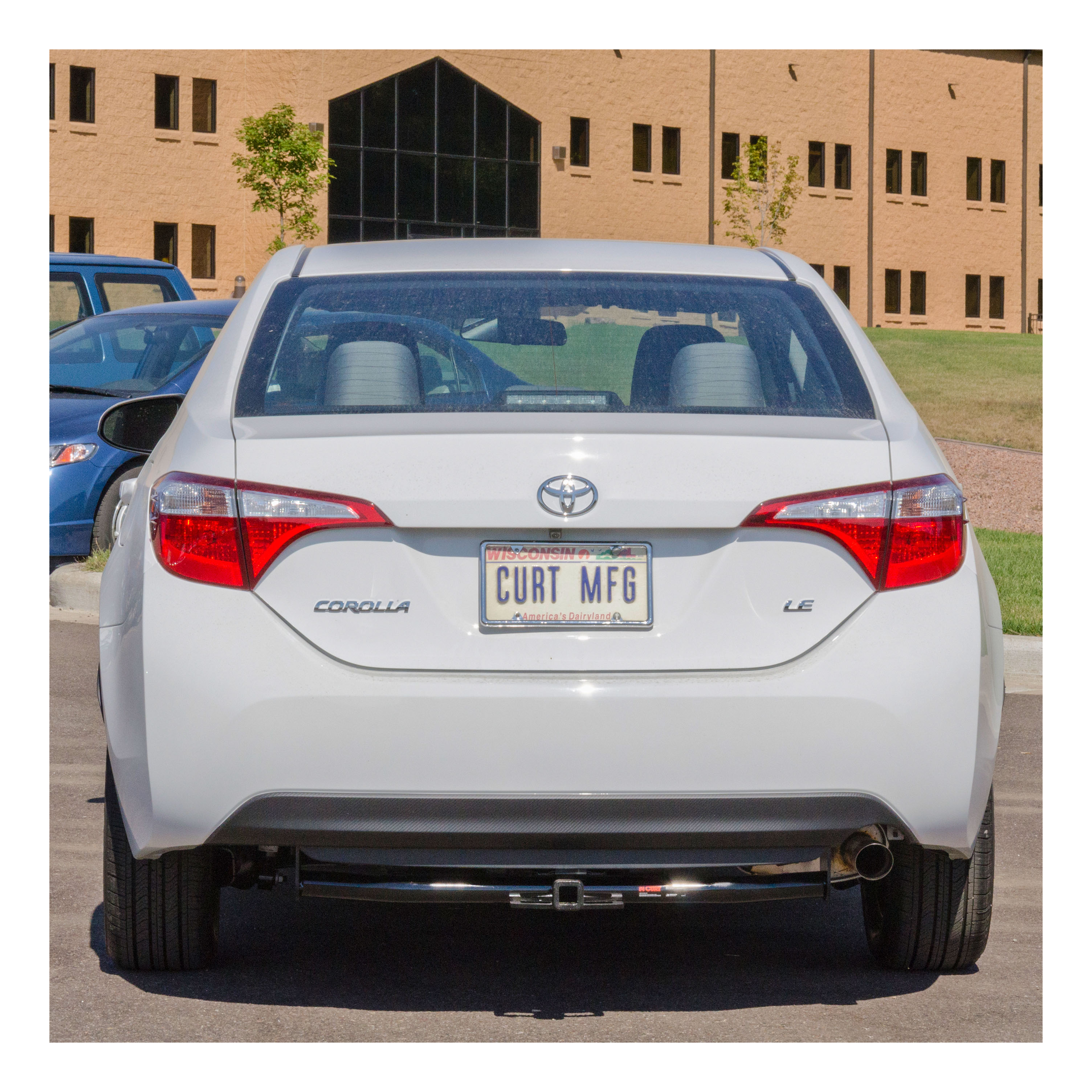 2003 - 2013 Toyota Corolla Sedan Curt 1-1/4" Class 1 Trailer Tow Hitch + 5-Flat Wiring Kit Tow Boat/Utility Trailer with Surge Brakes 11265 thumbnail 8