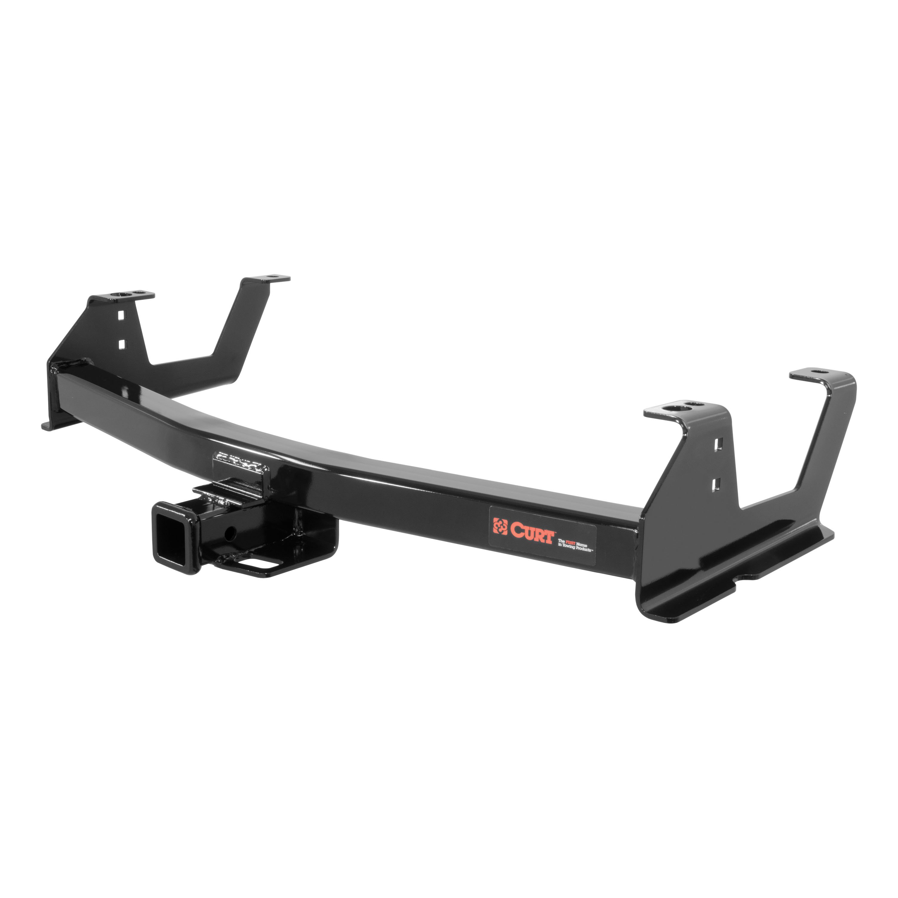 2015 - 2019 GMC Sierra 2500 HD 6' bed, excluding factory receiver, Tommy Gate lift or cab & chassis Curt 2" Class 3 Trailer Tow Hitch + 5-Flat Wiring Kit Tow Boat/Utility Trailer with Surge Brakes 13178 thumbnail 2