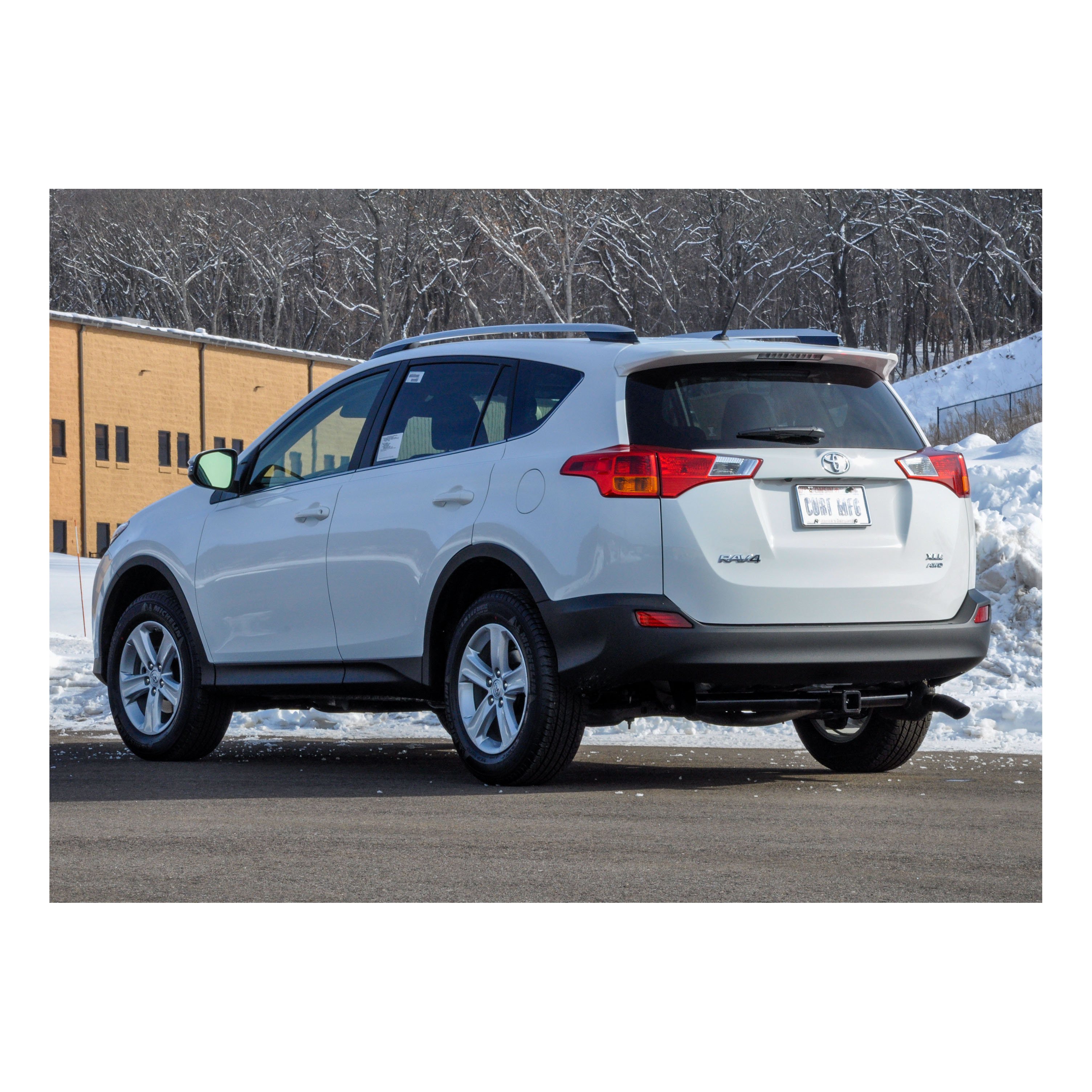 2006 - 2012 Toyota RAV4 Curt 2" Class 3 Trailer Tow Hitch + 5-Flat Wiring Kit Tow Boat/Utility Trailer with Surge Brakes 13149 thumbnail 4