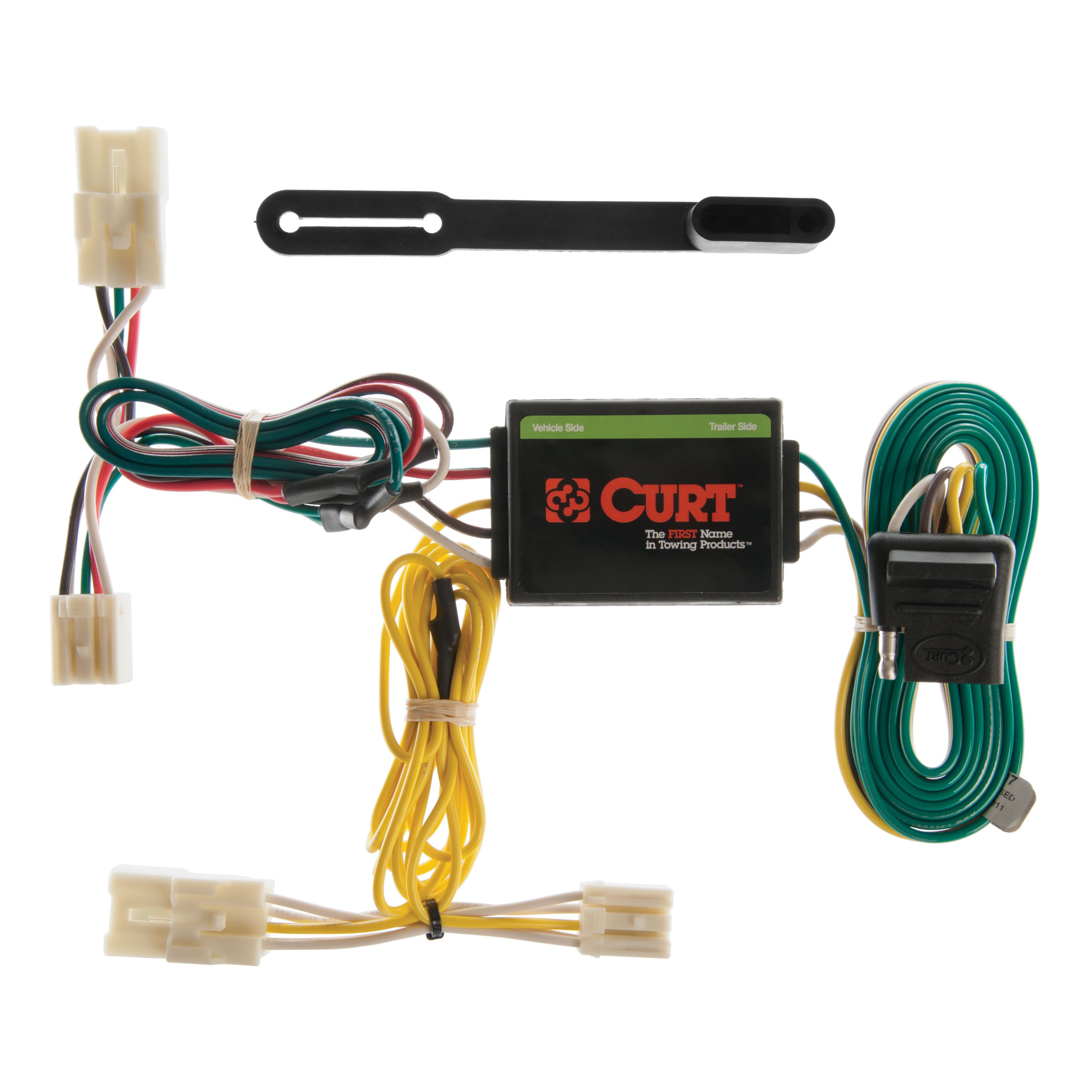 2001 - 2005 Toyota RAV4 Curt 2" Class 3 Trailer Tow Hitch + 5-Flat Wiring Kit Tow Boat/Utility Trailer with Surge Brakes 13524 thumbnail 1