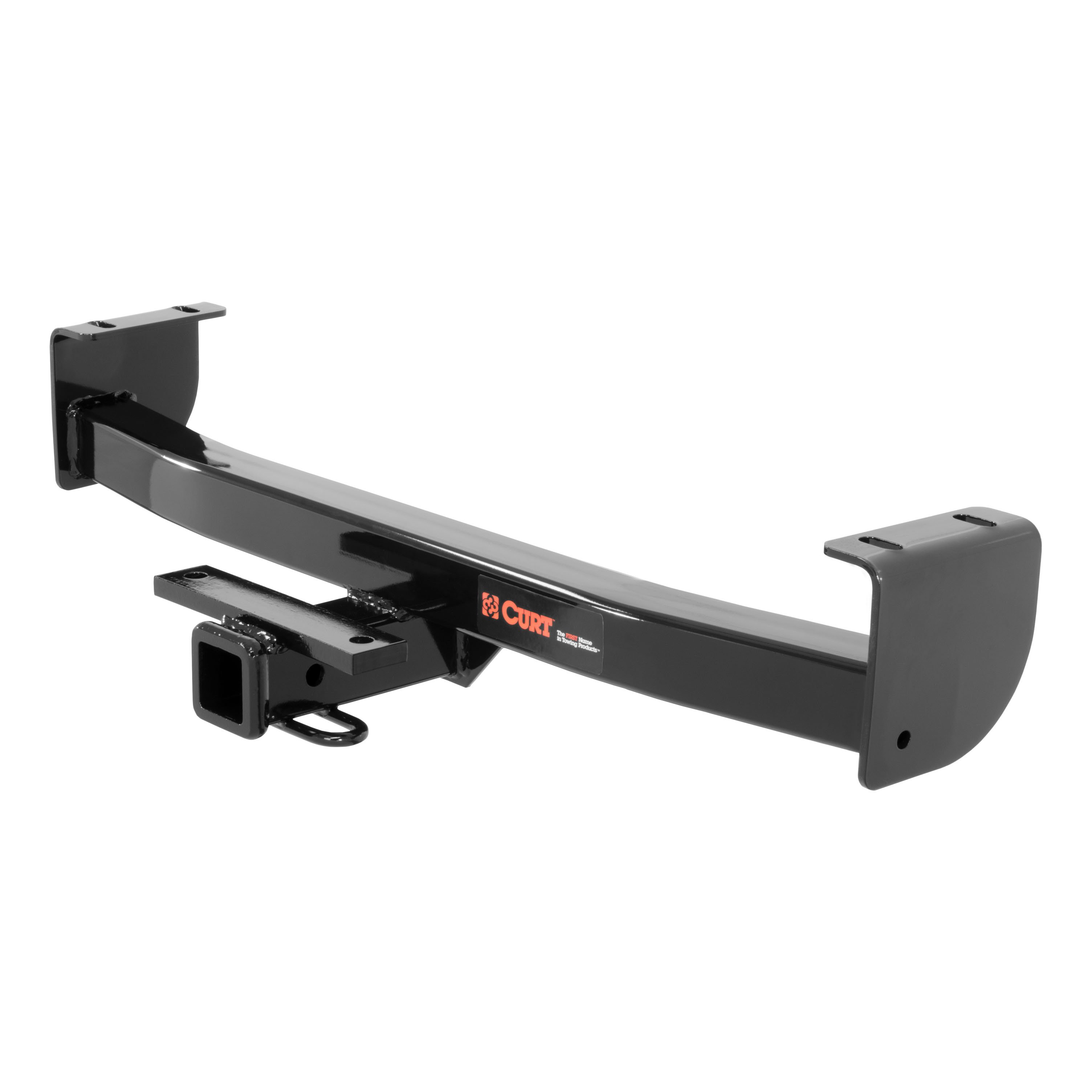 2016 - 2023 Toyota Tacoma Excluding factory receiver Curt 2" Class 3 Trailer Tow Hitch + 5-Flat Wiring Kit Tow Boat/Utility Trailer with Surge Brakes 13264 thumbnail 2