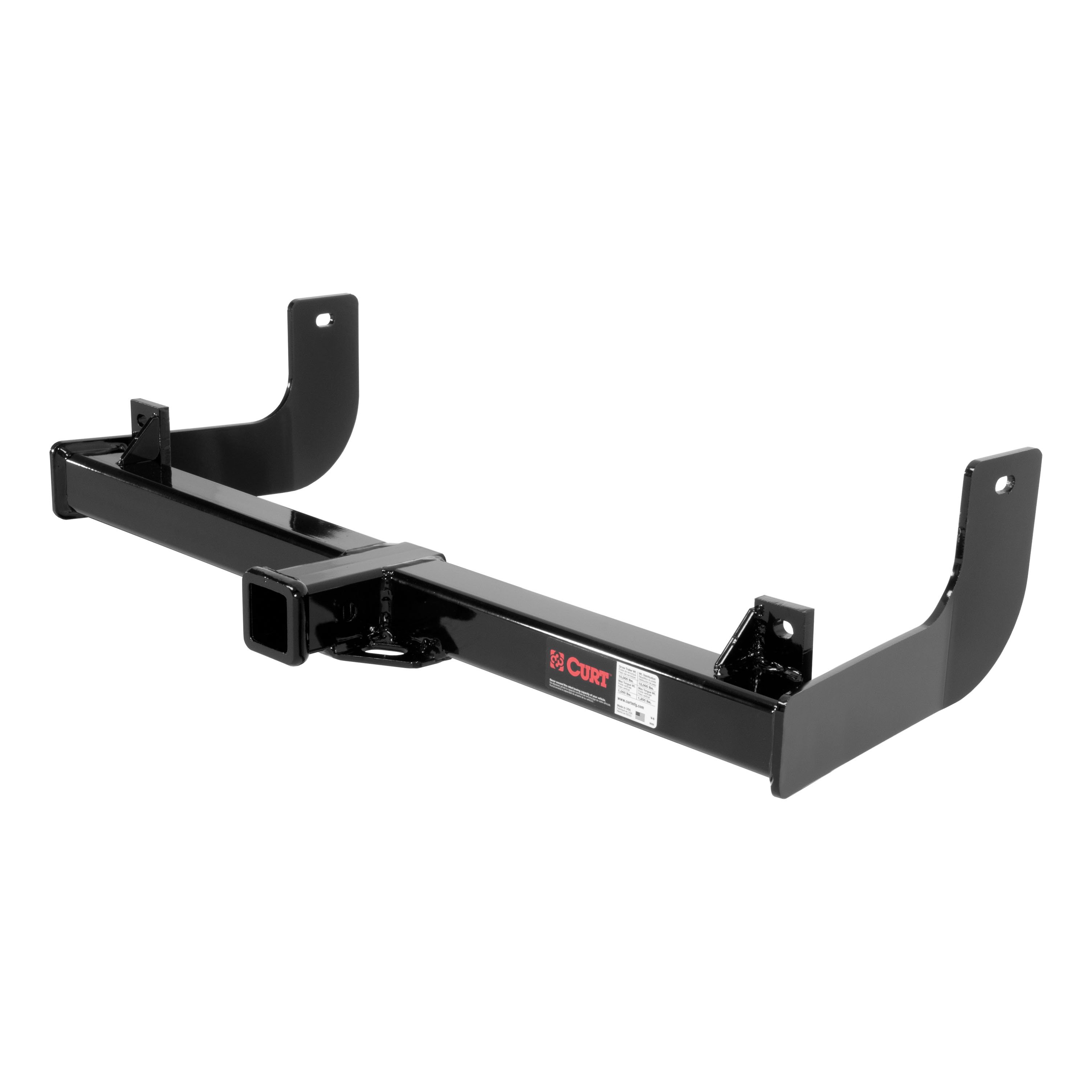 2009 Ford F-150 Excluding factory receiver Curt 2" Class 4 Trailer Tow Hitch + 5-Flat Wiring Kit Tow Boat/Utility Trailer with Surge Brakes 14002 thumbnail 2