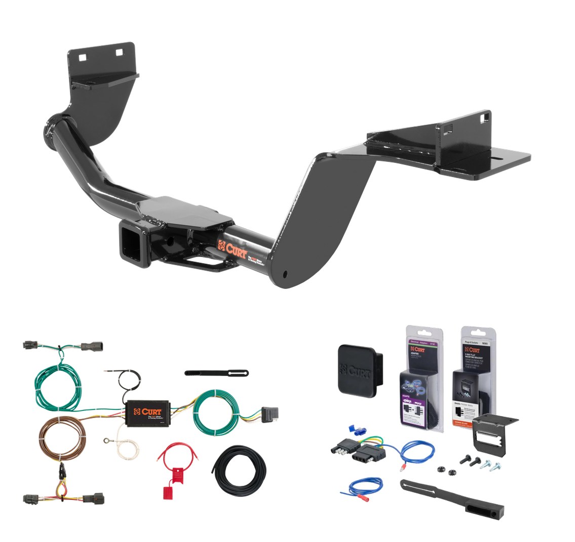 2016 - 2020 Kia Sorento SX Limited 2.0L and EX 2.0L models only Curt 2" Class 3 Trailer Tow Hitch + 5-Flat Wiring Kit Tow Boat/Utility Trailer with Surge Brakes 13195 thumbnail 0