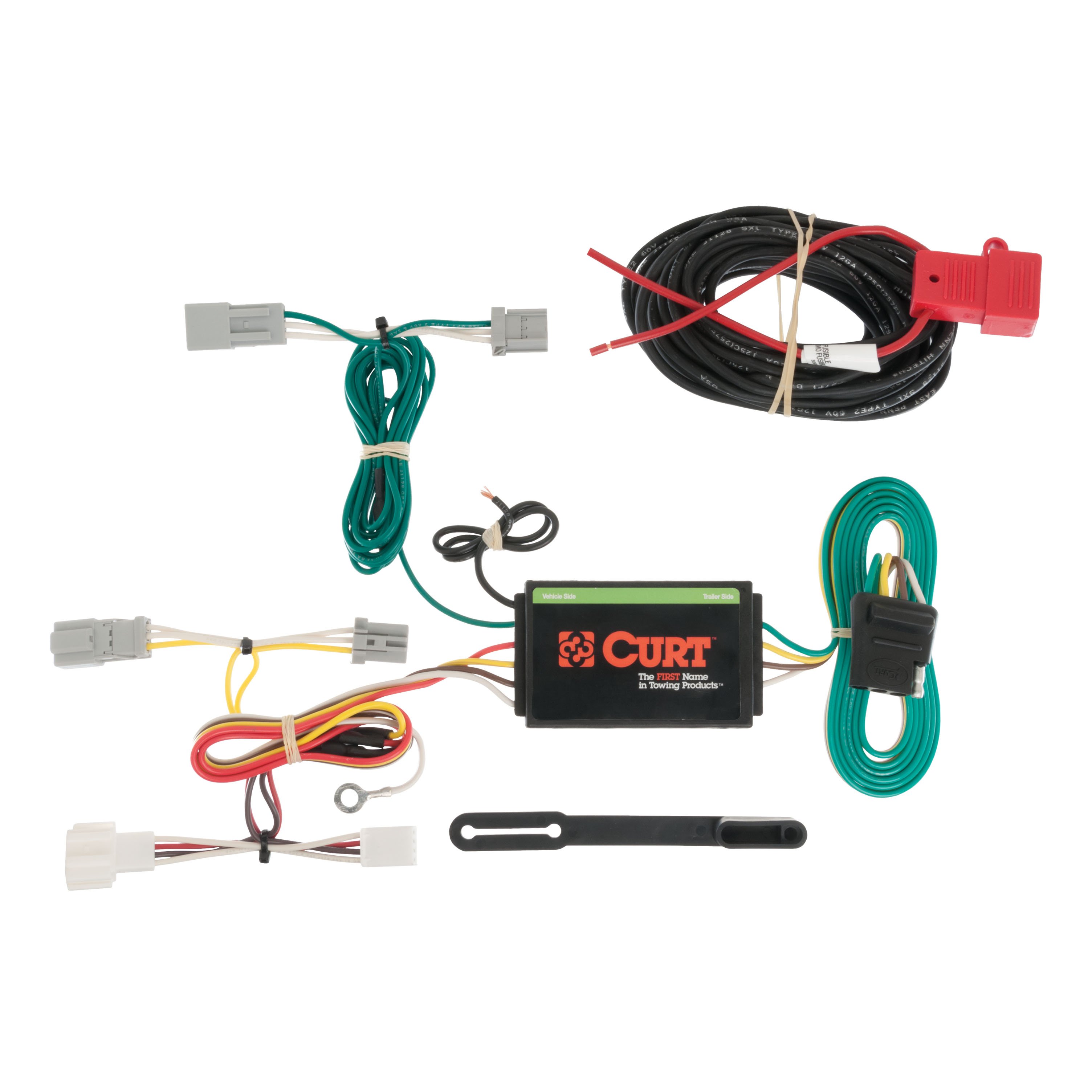 2013 - 2017 Honda Accord Sedan w/o LED Tailights Curt 1-1/4" Class 1 Trailer Tow Hitch + 5-Flat Wiring Kit Tow Boat/Utility Trailer with Surge Brakes 11681 thumbnail 1