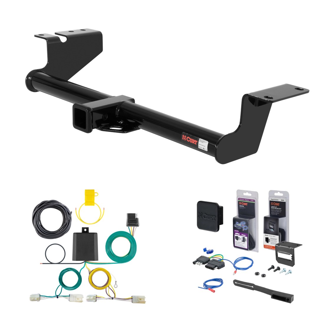 2006 - 2007 Nissan Murano Curt 2" Class 3 Trailer Tow Hitch + 5-Flat Wiring Kit Tow Boat/Utility Trailer with Surge Brakes 13571 thumbnail 0