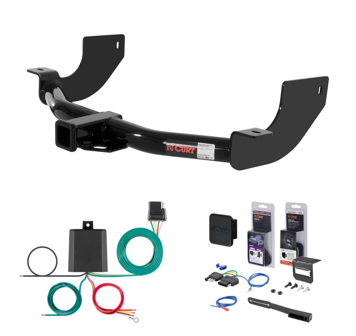 2005 - 2009 Land Rover LR3 Curt 2" Class 3 Trailer Tow Hitch + 5-Flat Wiring Kit Tow Boat/Utility Trailer with Surge Brakes 13456 thumbnail 0