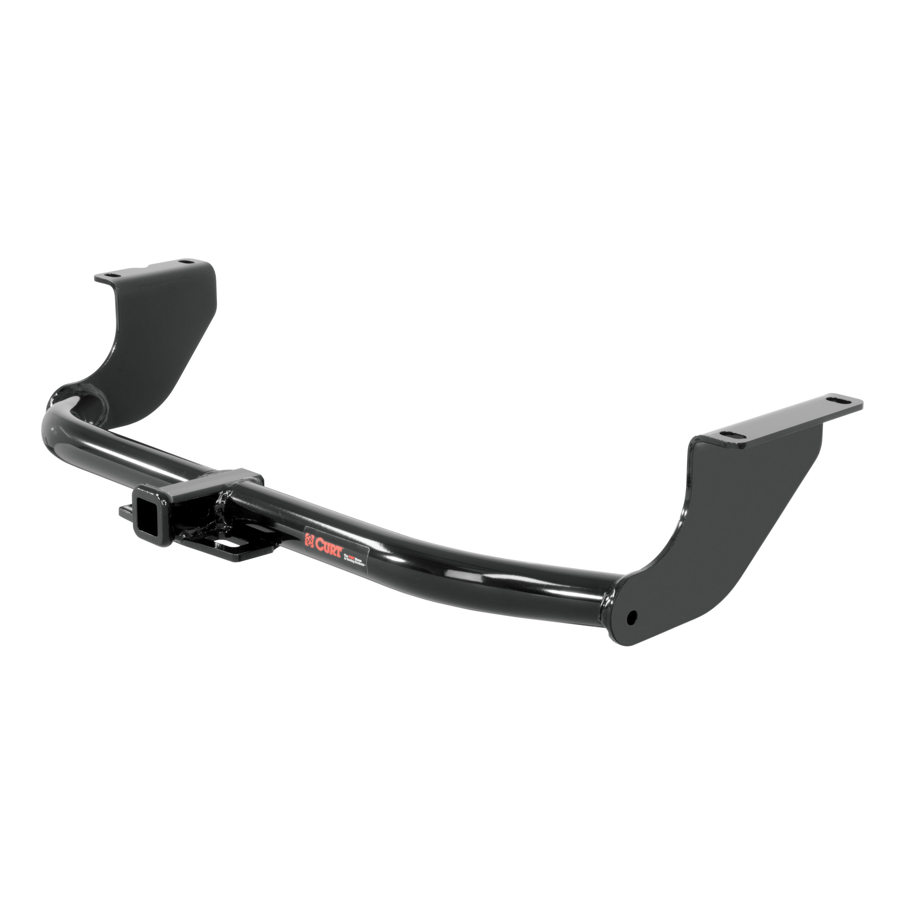 2014 - 2024 Mitsubishi Mirage Hatchback Curt 1-1/4" Class 1 Trailer Tow Hitch + 5-Flat Wiring Kit Tow Boat/Utility Trailer with Surge Brakes 11394 thumbnail 2