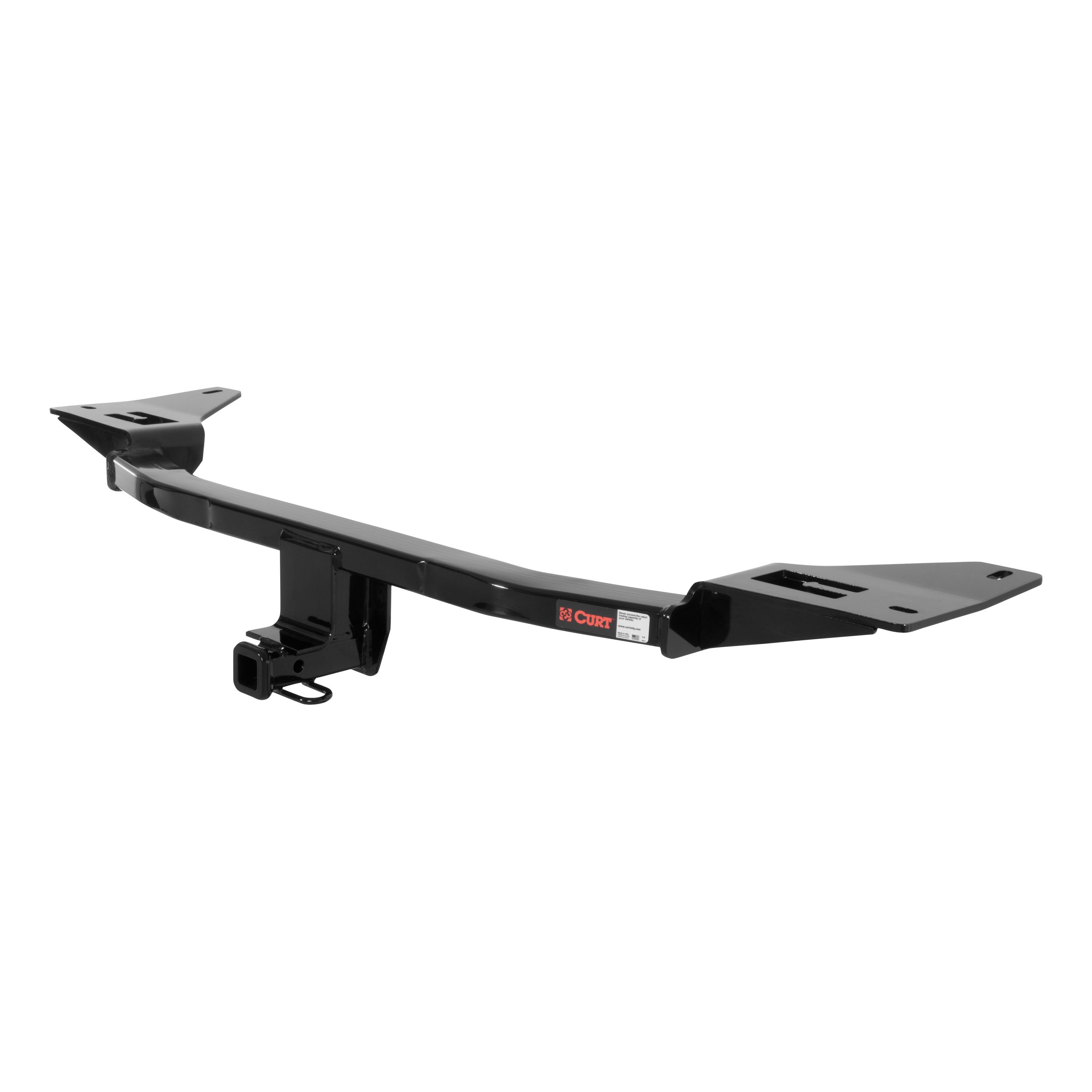 2010 - 2019 Ford Taurus Sedan (Excluding Police Package) Curt 1-1/4" Class 2 Trailer Tow Hitch + 5-Flat Wiring Kit Tow Boat/Utility Trailer with Surge Brakes 12296 thumbnail 2