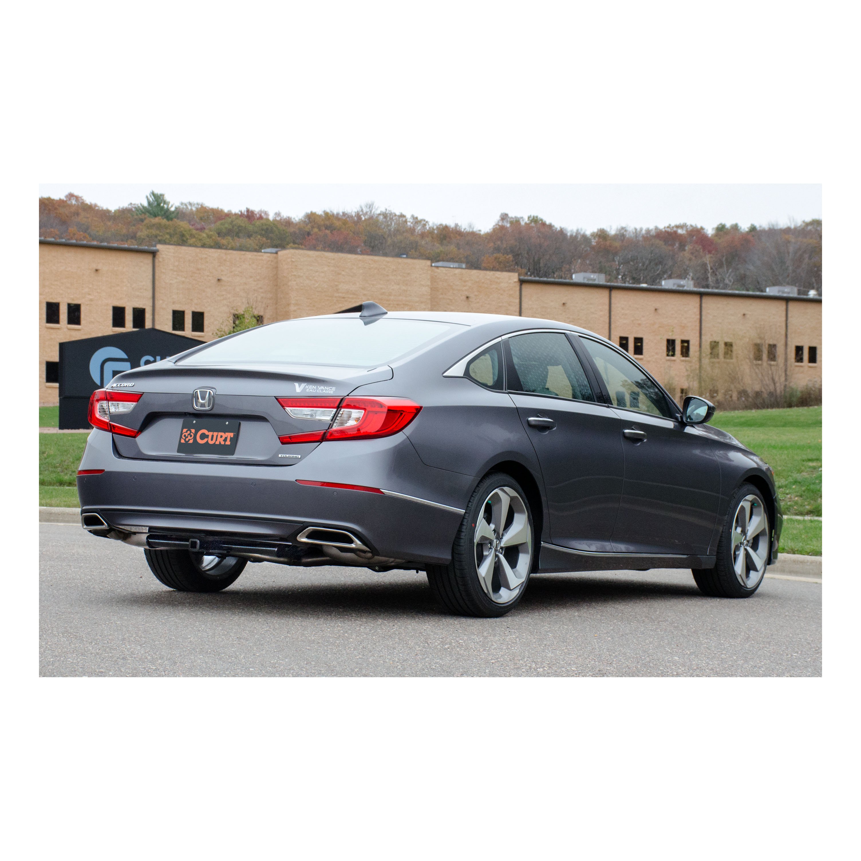 2018 - 2022 Honda Accord Sedan, excluding hybrid Curt 1-1/4" Class 1 Trailer Tow Hitch + 5-Flat Wiring Kit Tow Boat/Utility Trailer with Surge Brakes 11525 thumbnail 4