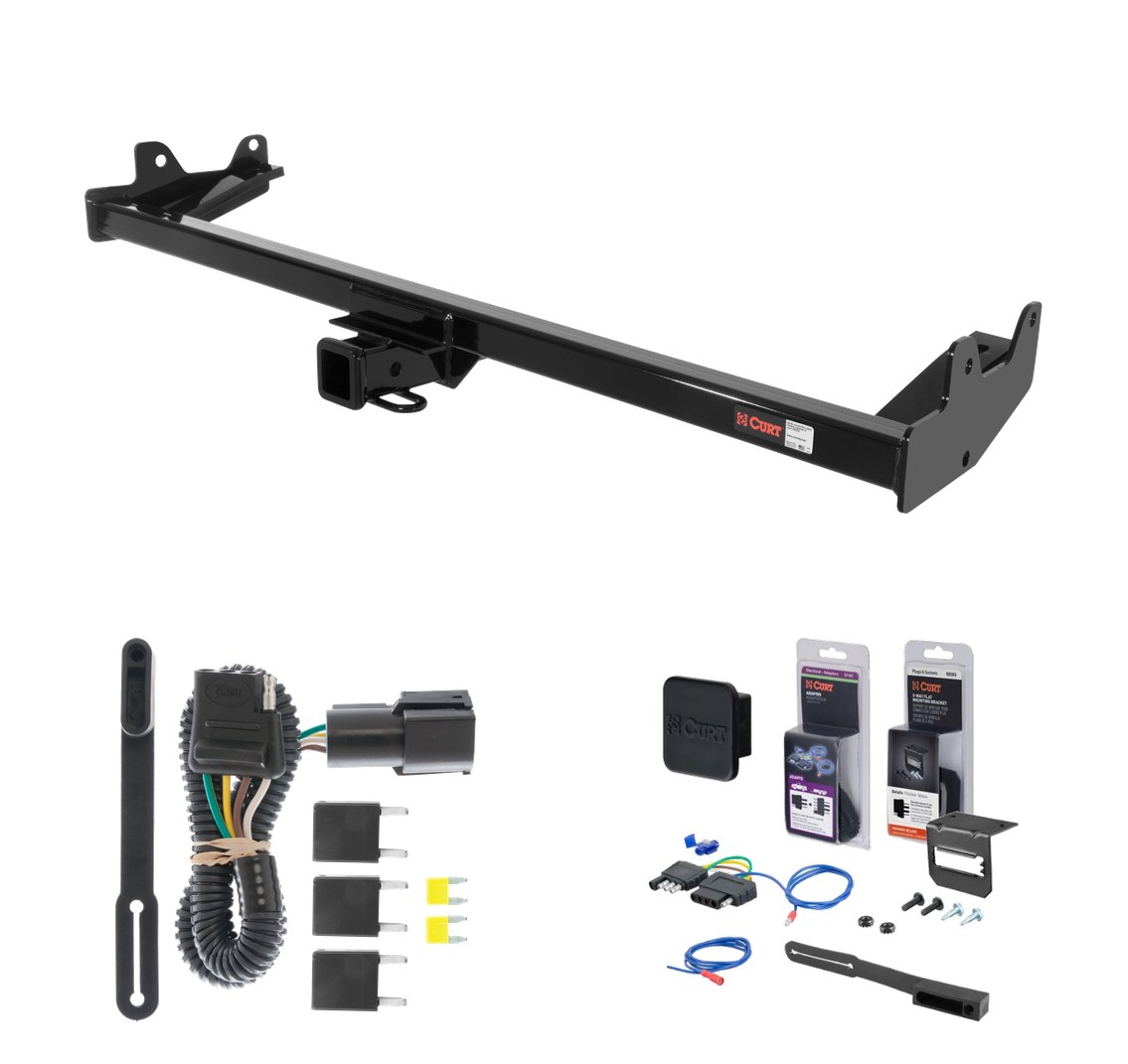 2004 - 2007 Mercury Monterey Van Curt 2" Class 3 Trailer Tow Hitch + 5-Flat Wiring Kit Tow Boat/Utility Trailer with Surge Brakes 13587 thumbnail 0