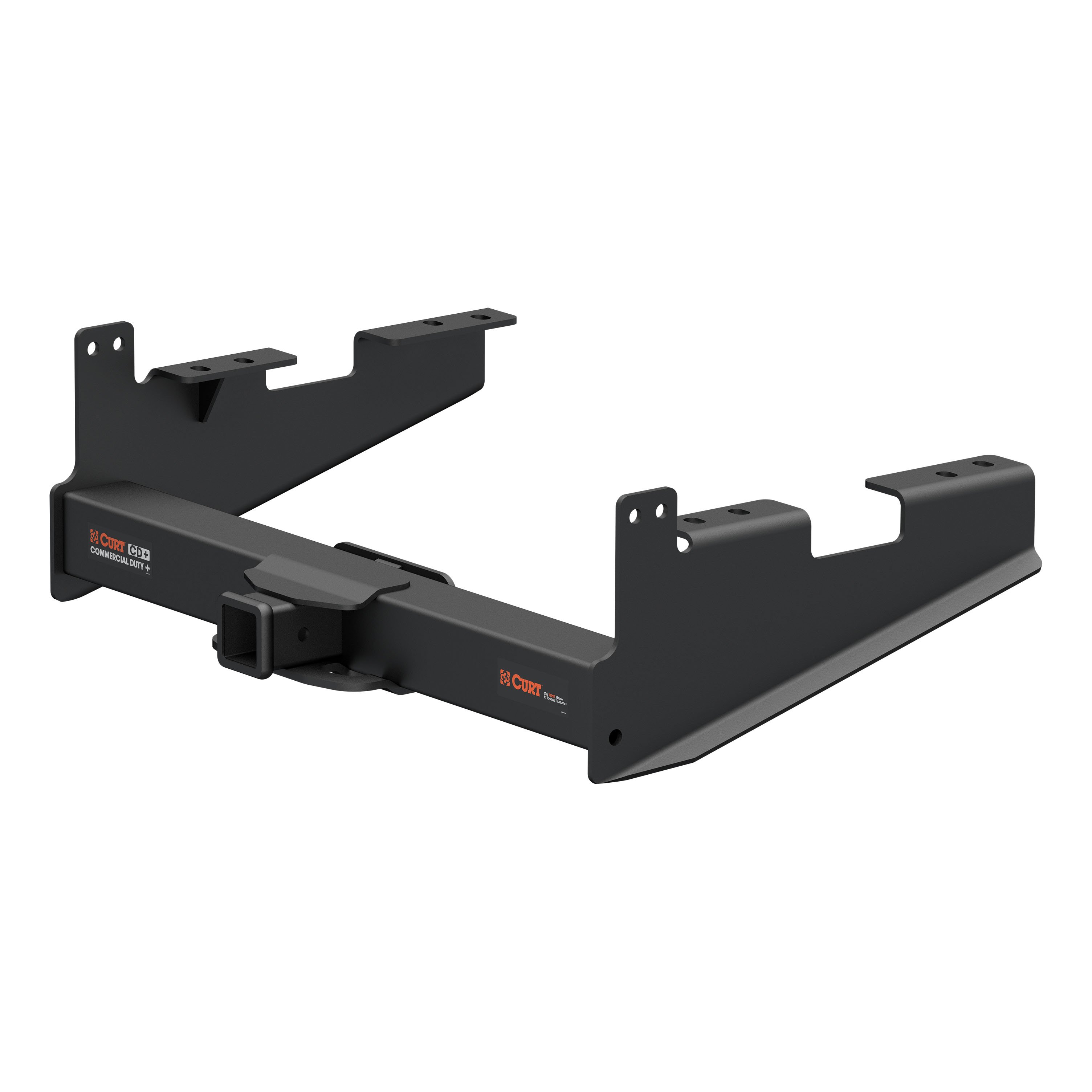2017 - 2019 Ford F-350 Super Duty Excluding cab & chassis Curt 2-1/2" Class 5 Trailer Tow Hitch + 5-Flat Wiring Kit Tow Boat/Utility Trailer with Surge Brakes 15802 thumbnail 2