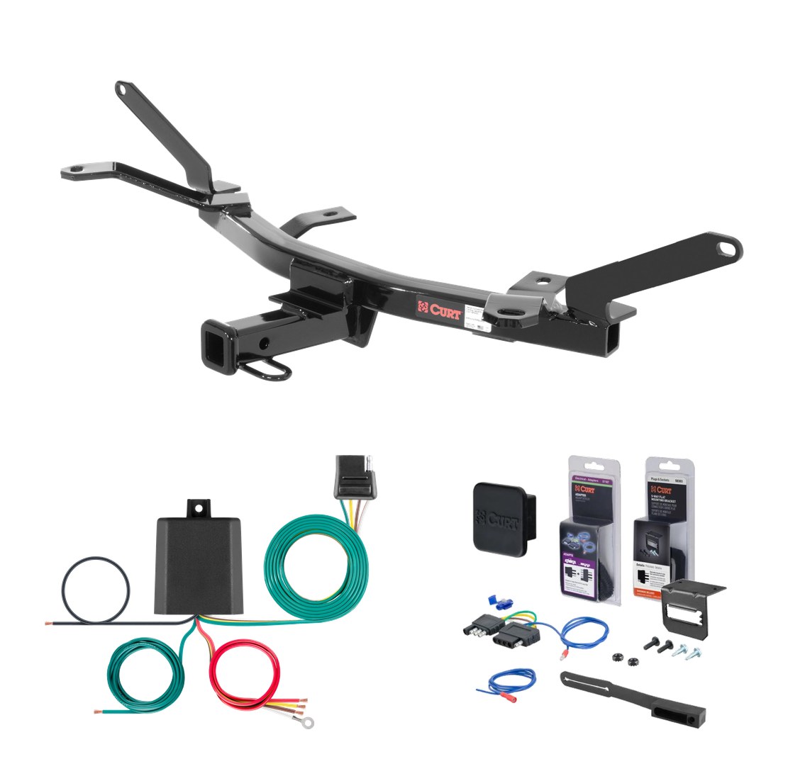 2006 - 2009 Mercury Milan Curt 1-1/4" Class 1 Trailer Tow Hitch + 5-Flat Wiring Kit Tow Boat/Utility Trailer with Surge Brakes 11329 thumbnail 0