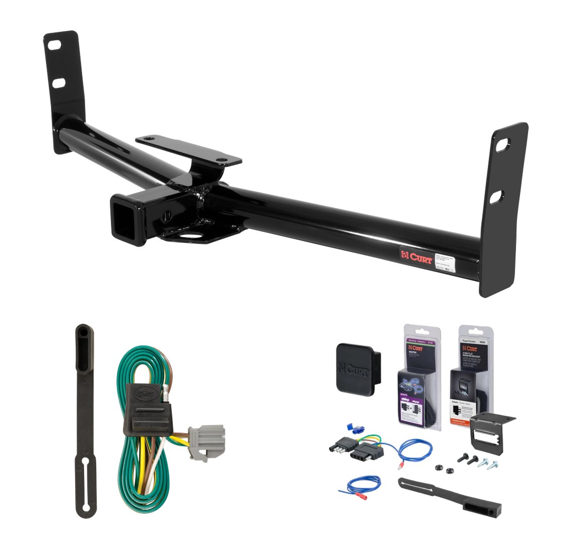 2010 - 2017 GMC Terrain Curt 2" Class 3 Trailer Tow Hitch + 5-Flat Wiring Kit Tow Boat/Utility Trailer with Surge Brakes 13591 thumbnail 0