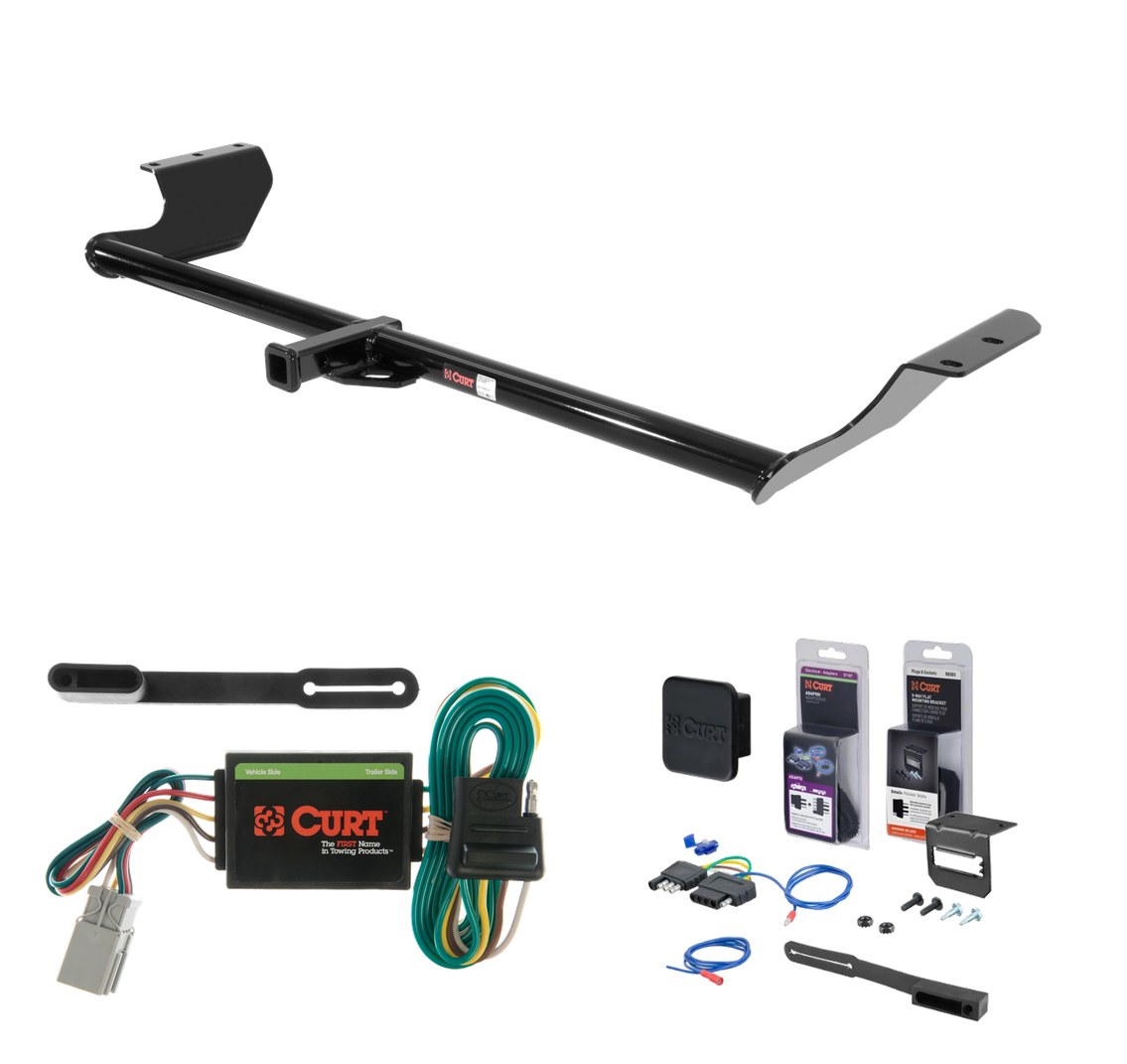 1999 - 2004 Honda Odyssey Curt 1-1/4" Class 2 Trailer Tow Hitch + 5-Flat Wiring Kit Tow Boat/Utility Trailer with Surge Brakes 12031 thumbnail 0