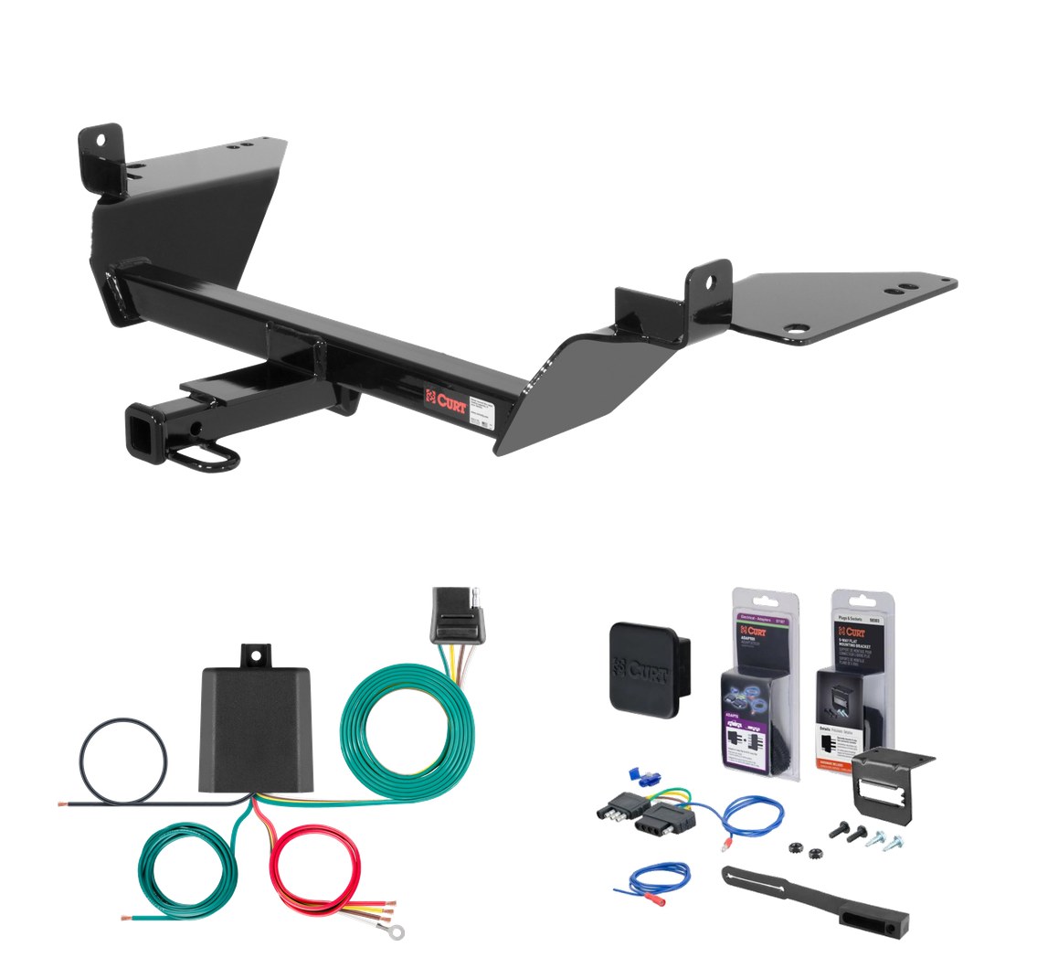 1998 - 2002 Oldsmobile Intrigue Curt 1-1/4" Class 2 Trailer Tow Hitch + 5-Flat Wiring Kit Tow Boat/Utility Trailer with Surge Brakes 12239 thumbnail 0