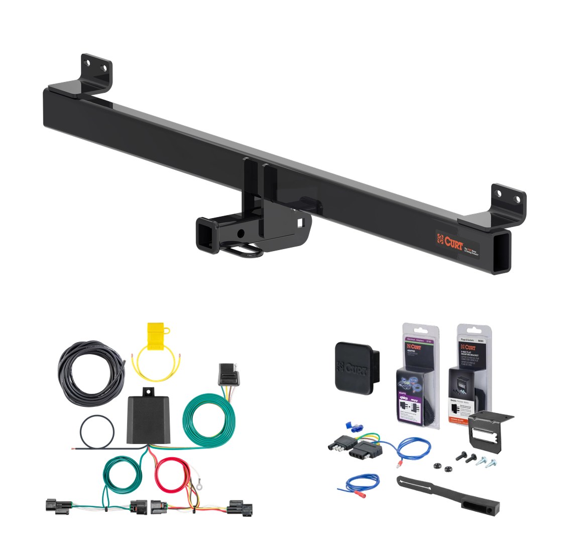 2023 - 2026 Honda HR-V Curt 1-1/4" Class 1 Trailer Tow Hitch + 5-Flat Wiring Kit Tow Boat/Utility Trailer with Surge Brakes 11640 thumbnail 0