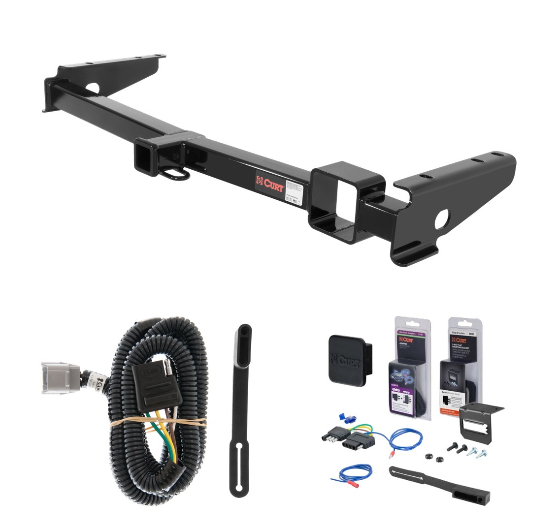 2001 - 2007 Lexus LX470 Curt 2" Class 3 Trailer Tow Hitch + 5-Flat Wiring Kit Tow Boat/Utility Trailer with Surge Brakes 13443 thumbnail 0