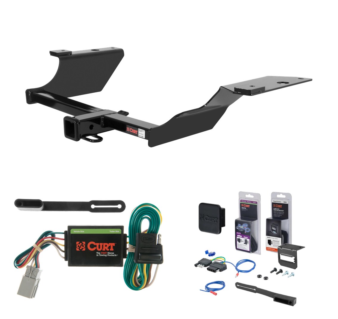 1997 - 2001 Honda CR-V Curt 2" Class 3 Trailer Tow Hitch + 5-Flat Wiring Kit Tow Boat/Utility Trailer with Surge Brakes 13314 thumbnail 0