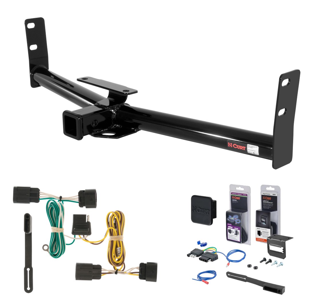 2010 - 2017 GMC Terrain Curt 2" Class 3 Trailer Tow Hitch + 5-Flat Wiring Kit Tow Boat/Utility Trailer with Surge Brakes 13591-1 thumbnail 0