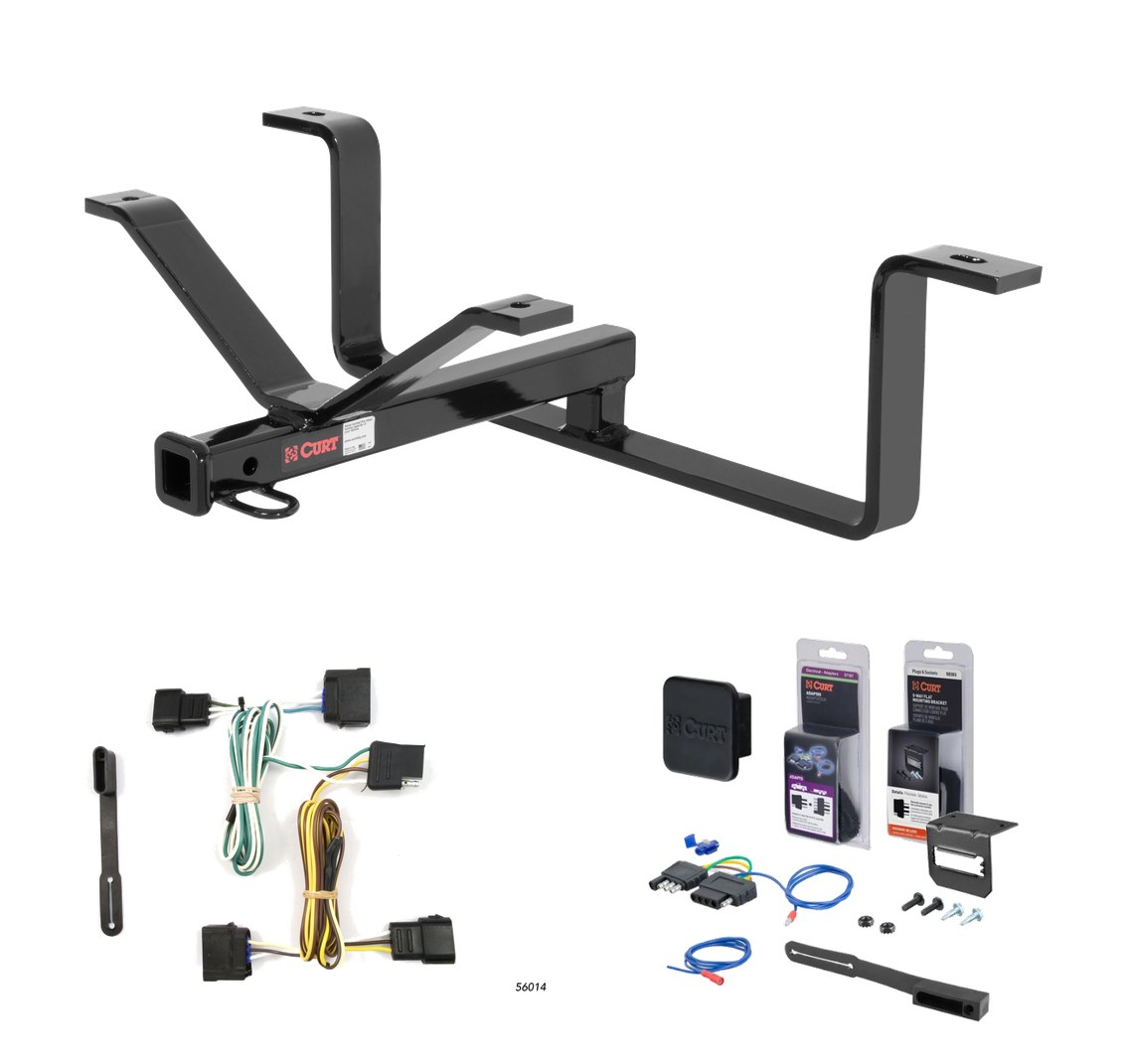 2005 - 2013 Chevrolet Corvette Coupe and convertible, excluding dual mode exhaust Curt 1-1/4" Class 1 Trailer Tow Hitch + 5-Flat Wiring Kit Tow Boat/Utility Trailer with Surge Brakes 11380 thumbnail 0