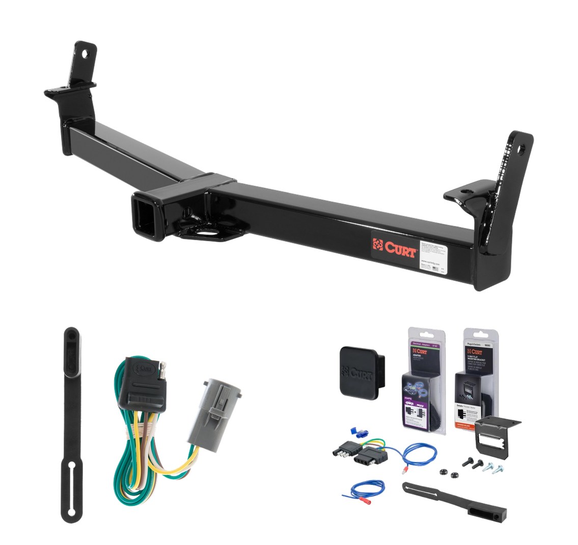 1995 - 2001 Ford Explorer Curt 2" Class 3 Trailer Tow Hitch + 5-Flat Wiring Kit Tow Boat/Utility Trailer with Surge Brakes 13033 thumbnail 0