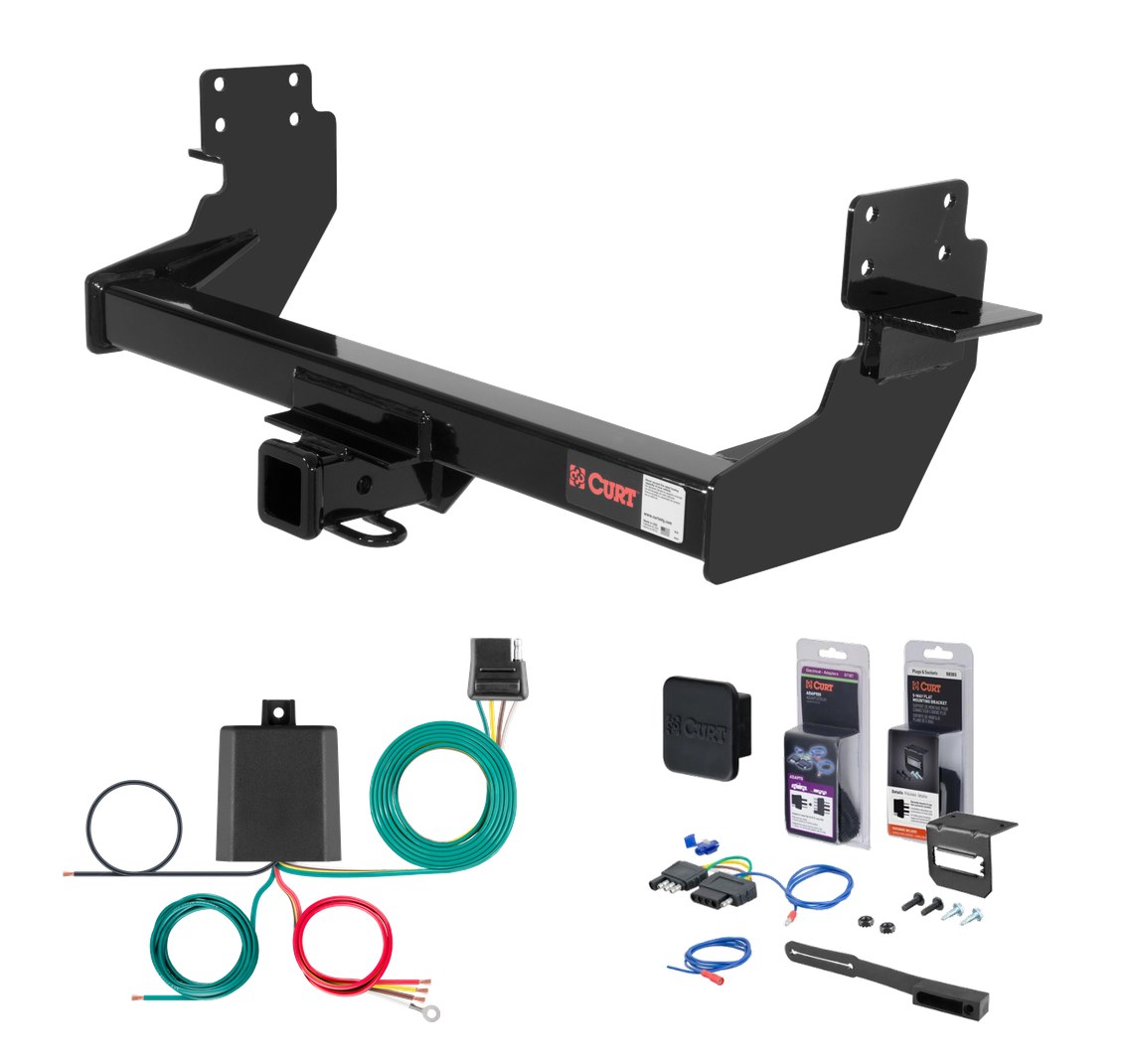 2007 - 2016 Freightliner Sprinter 3500 Cab & chassis, 170" WB Curt 2" Class 3 Trailer Tow Hitch + 5-Flat Wiring Kit Tow Boat/Utility Trailer with Surge Brakes 13275 thumbnail 0