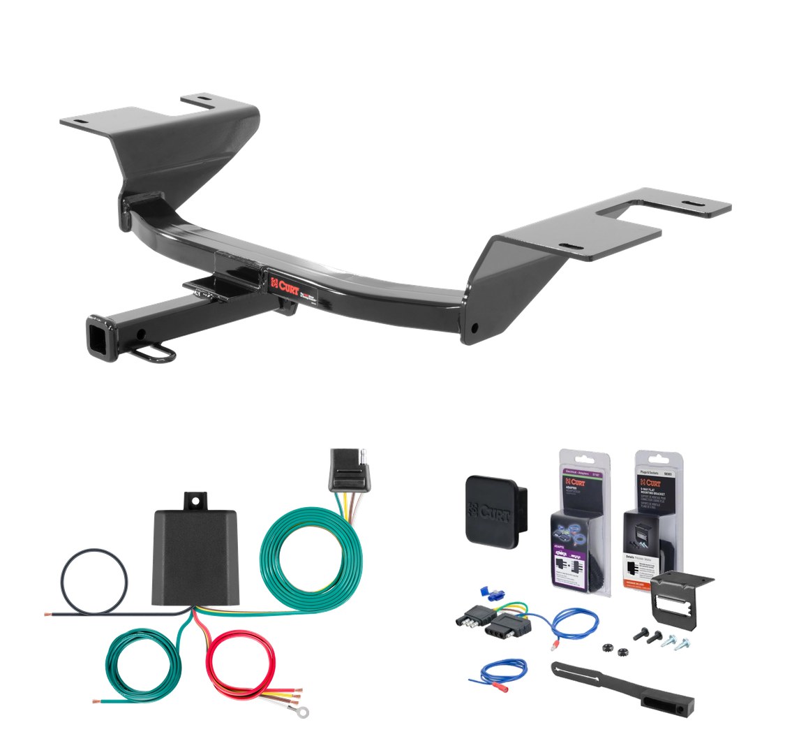 2016 - 2019 Buick Cascada Curt 1-1/4" Class 1 Trailer Tow Hitch + 5-Flat Wiring Kit Tow Boat/Utility Trailer with Surge Brakes 11441 thumbnail 0
