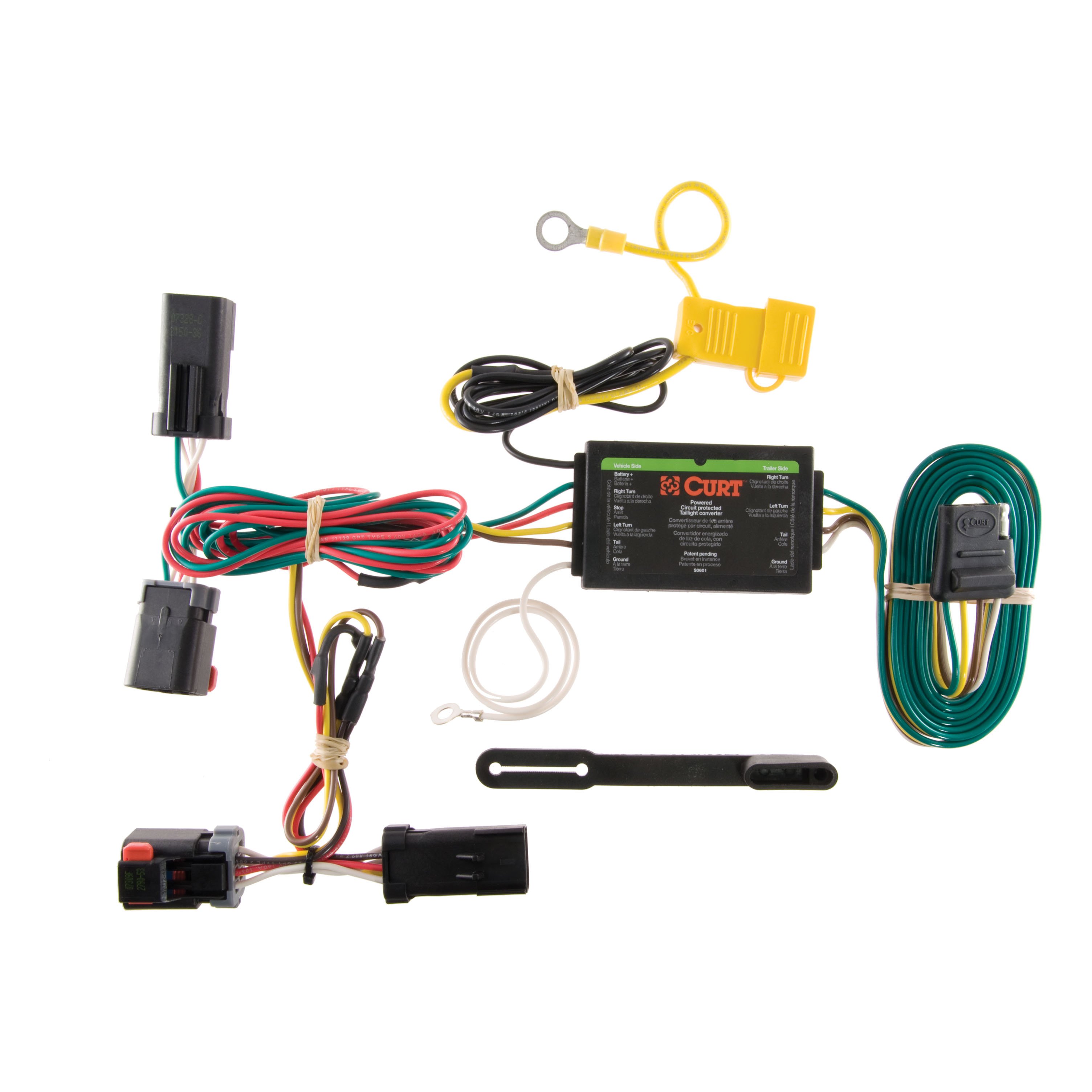 2011 - 2014 Chrysler 300C Curt 2" Class 3 Trailer Tow Hitch + 5-Flat Wiring Kit Tow Boat/Utility Trailer with Surge Brakes 13093 thumbnail 1