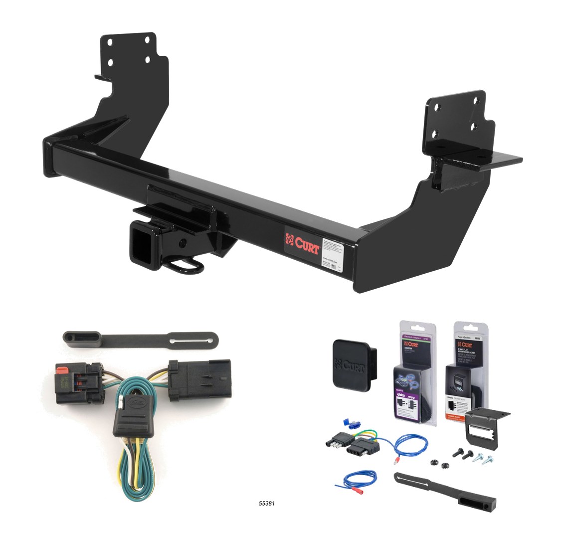 2008 - 2009 Dodge Sprinter 3500 Cab & chassis, 170" WB Curt 2" Class 3 Trailer Tow Hitch + 5-Flat Wiring Kit Tow Boat/Utility Trailer with Surge Brakes 13275 thumbnail 0