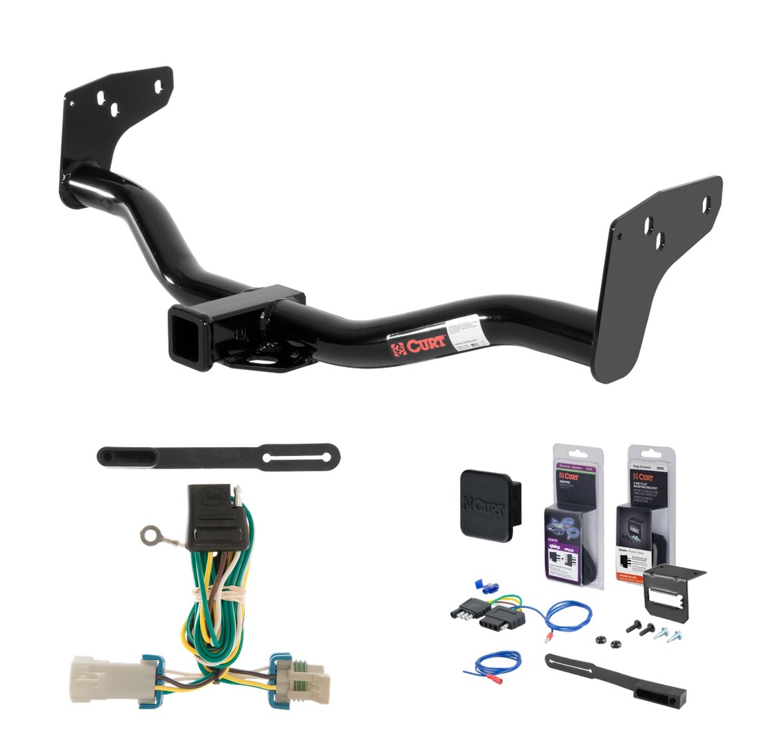 1998 - 2004 Chevrolet S10 Curt 2" Class 3 Trailer Tow Hitch + 5-Flat Wiring Kit Tow Boat/Utility Trailer with Surge Brakes 13132 thumbnail 0