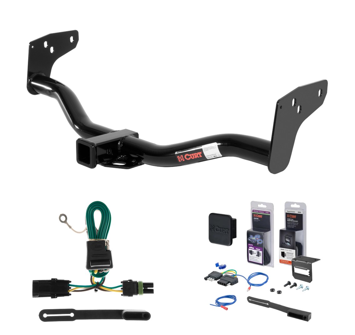 1985 - 1997 Chevrolet S10 Curt 2" Class 3 Trailer Tow Hitch + 5-Flat Wiring Kit Tow Boat/Utility Trailer with Surge Brakes 13132 thumbnail 0