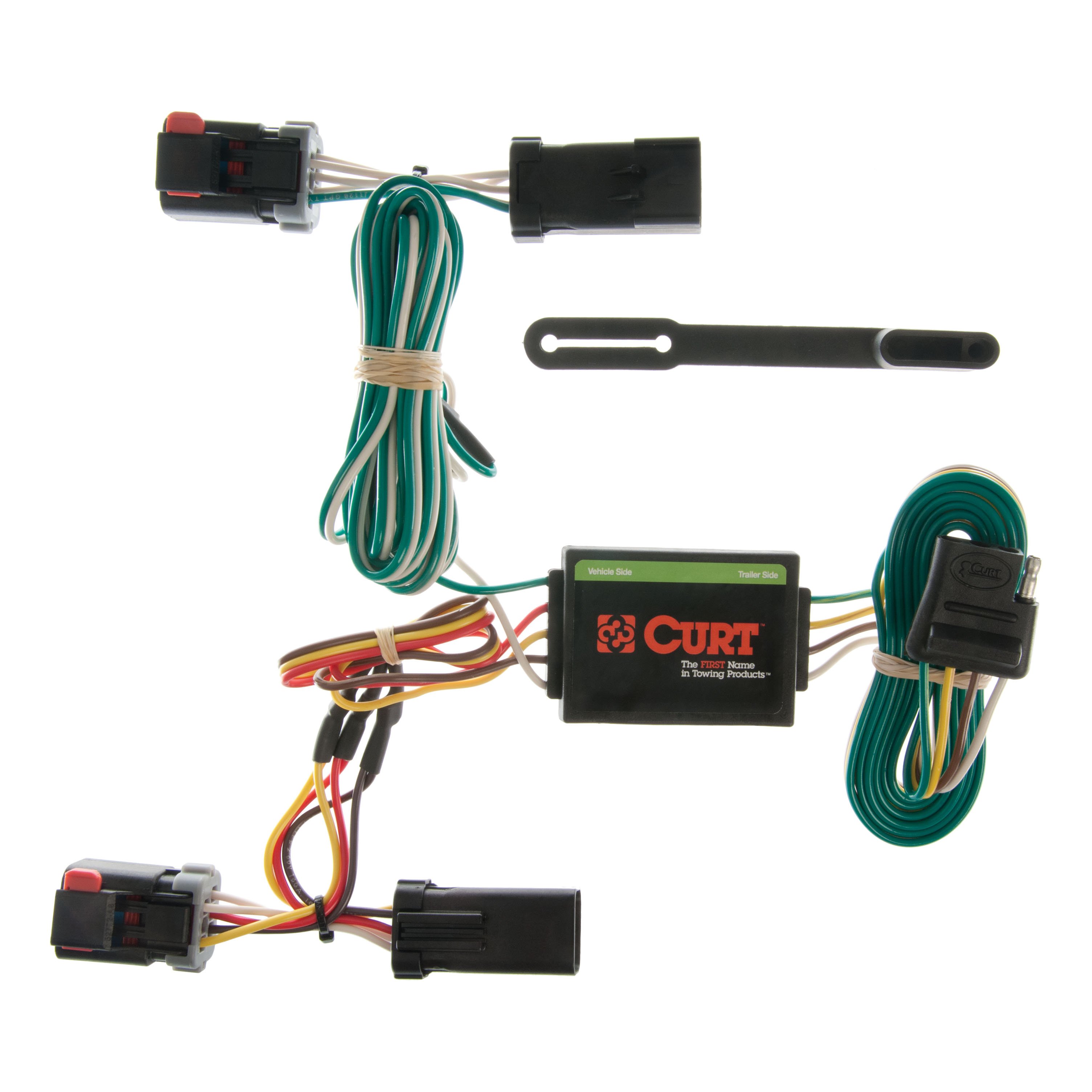 1996 - 2000 Dodge Grand Caravan Excluding Stow 'n Go Curt 1-1/4" Class 2 Trailer Tow Hitch + 5-Flat Wiring Kit Tow Boat/Utility Trailer with Surge Brakes 12094 thumbnail 1