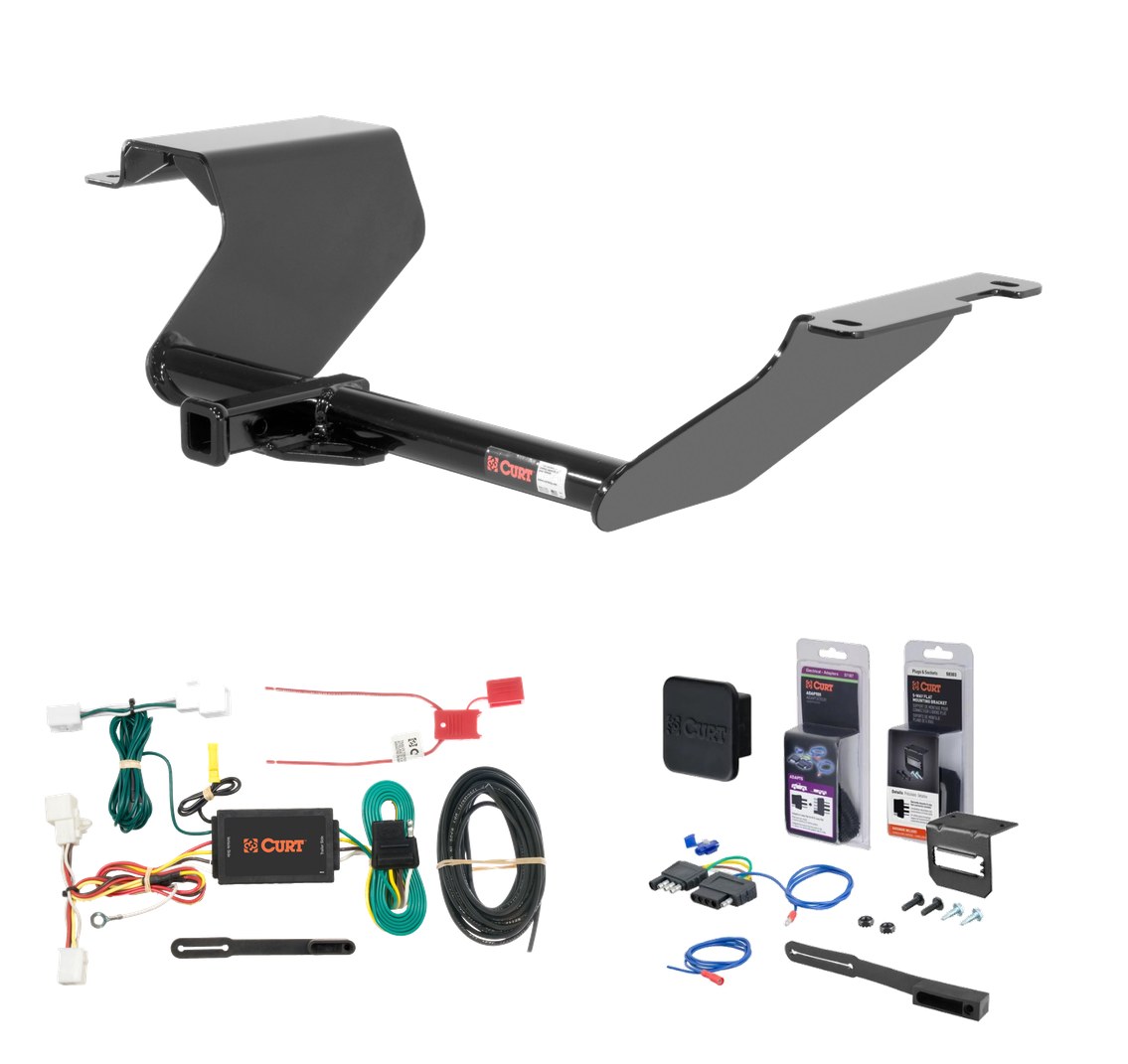 2012 - 2015 Mazda 5 Curt 1-1/4" Class 1 Trailer Tow Hitch + 5-Flat Wiring Kit Tow Boat/Utility Trailer with Surge Brakes 11127 thumbnail 0