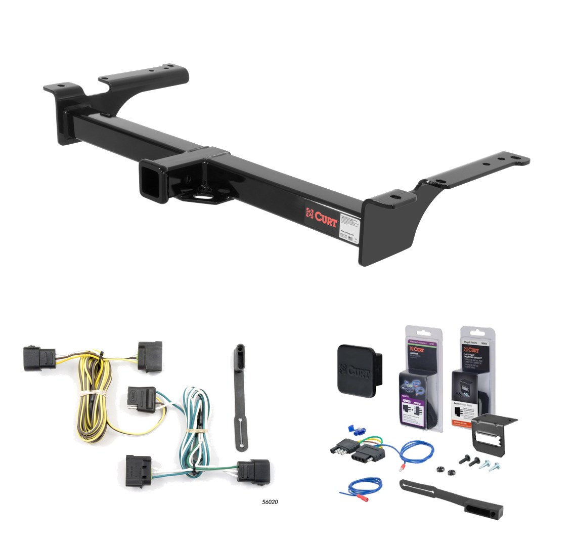 2004 - 2006 Ford Econoline van Curt 2" Class 4 Trailer Tow Hitch + 5-Flat Wiring Kit Tow Boat/Utility Trailer with Surge Brakes 14053 thumbnail 0