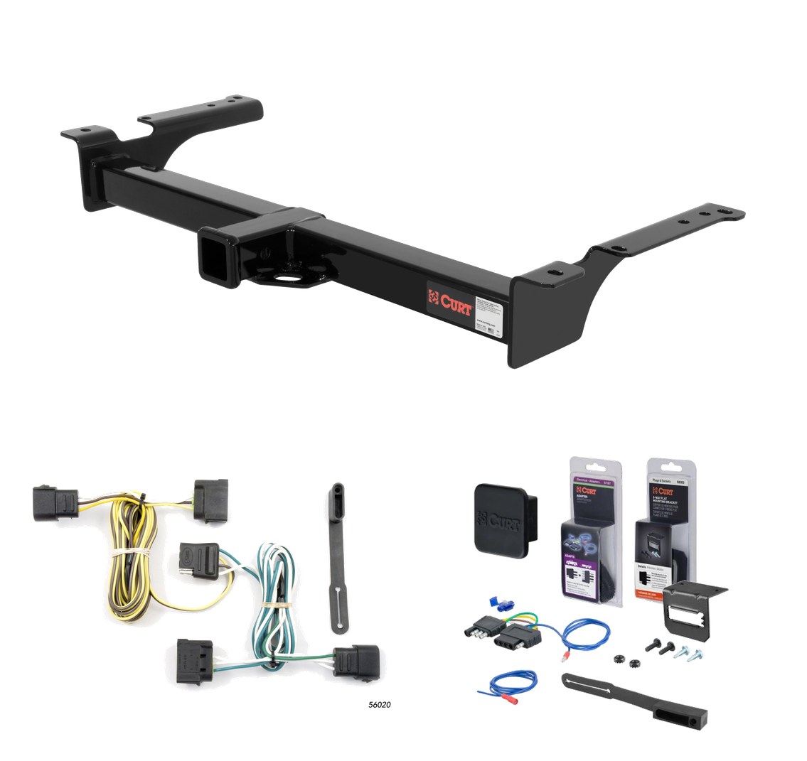 2004 - 2006 Ford Econoline van Curt 2" Class 3 Trailer Tow Hitch + 5-Flat Wiring Kit Tow Boat/Utility Trailer with Surge Brakes 13053 thumbnail 0