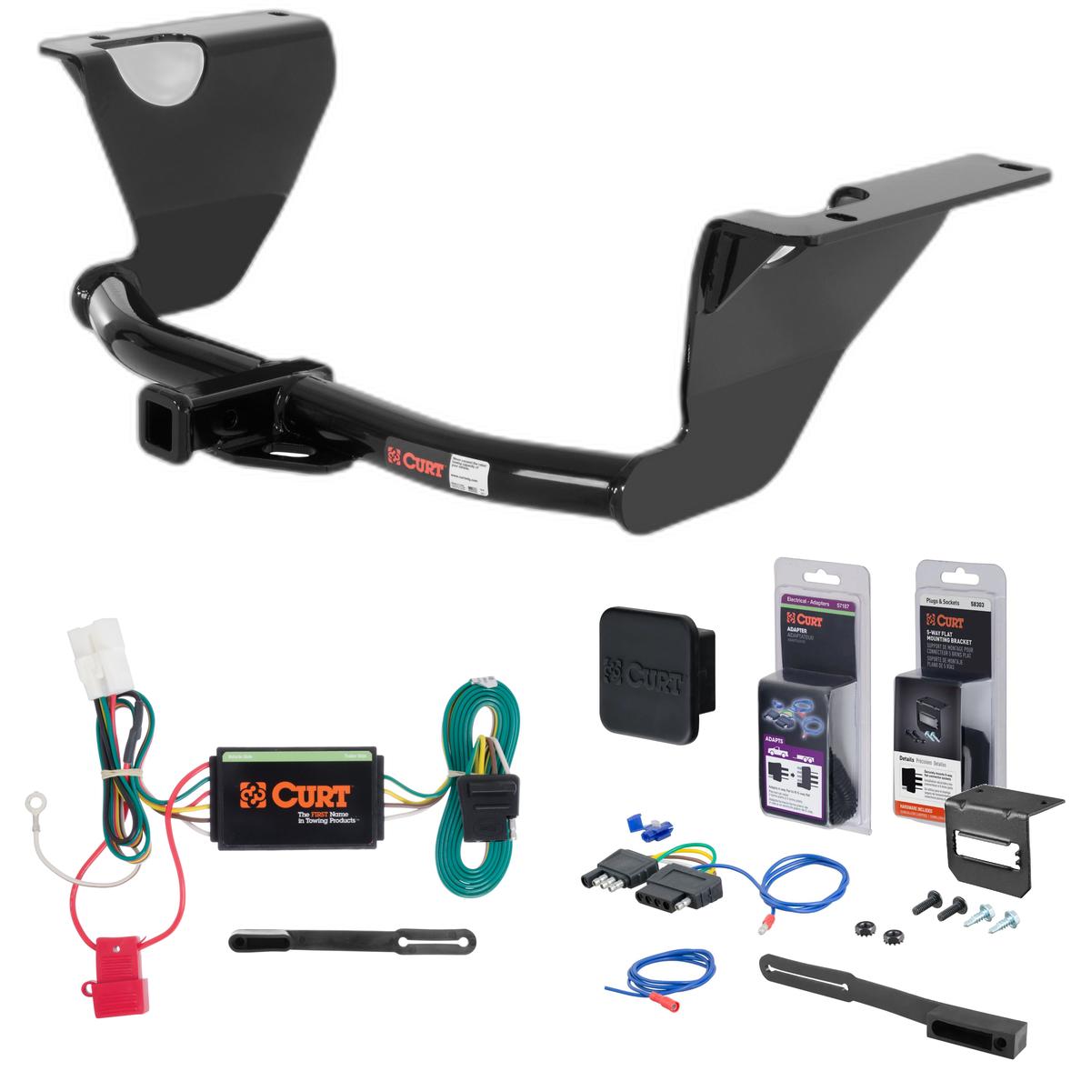 10 - 11 Subaru Impreza Outback Sport Canadian built models Curt 1-1/4" Class 2 Trailer Tow Hitch + 5-Flat Wiring Kit Tow Boat/Utility Trailer with Surge Brakes 12290 thumbnail 0