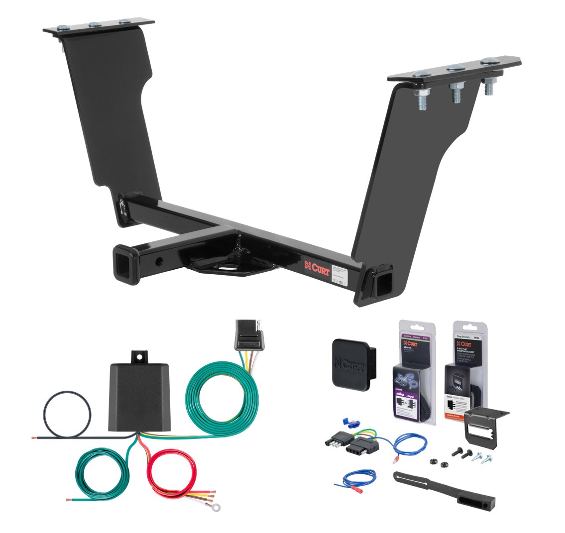 2005 - 2011 Cadillac STS Curt 1-1/4" Class 1 Trailer Tow Hitch + 5-Flat Wiring Kit Tow Boat/Utility Trailer with Surge Brakes 11307 thumbnail 0