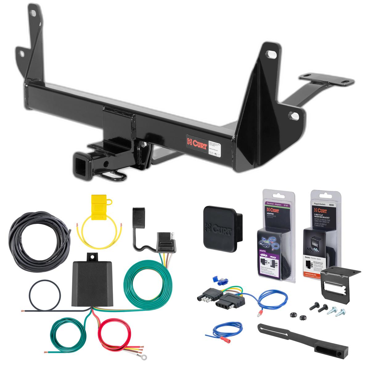 07 - 08 BMW 335xi Sedan, single muffler, gas models Curt 1-1/4" Class 1 Trailer Tow Hitch + 5-Flat Wiring Kit Tow Boat/Utility Trailer with Surge Brakes 11033 thumbnail 0