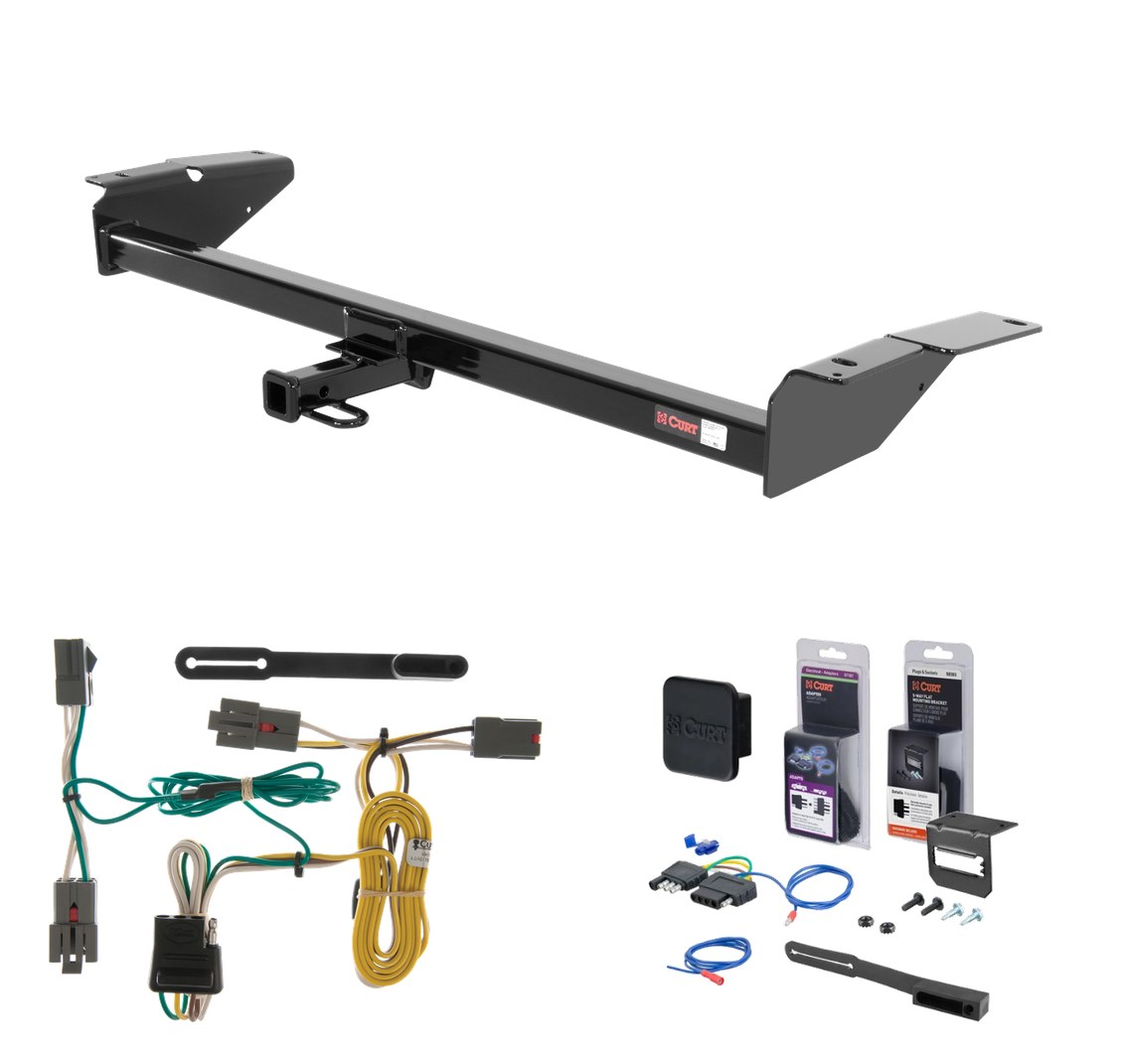 1992 - 1997 Ford Crown Victoria Curt 1-1/4" Class 2 Trailer Tow Hitch + 5-Flat Wiring Kit Tow Boat/Utility Trailer with Surge Brakes 12130 thumbnail 0