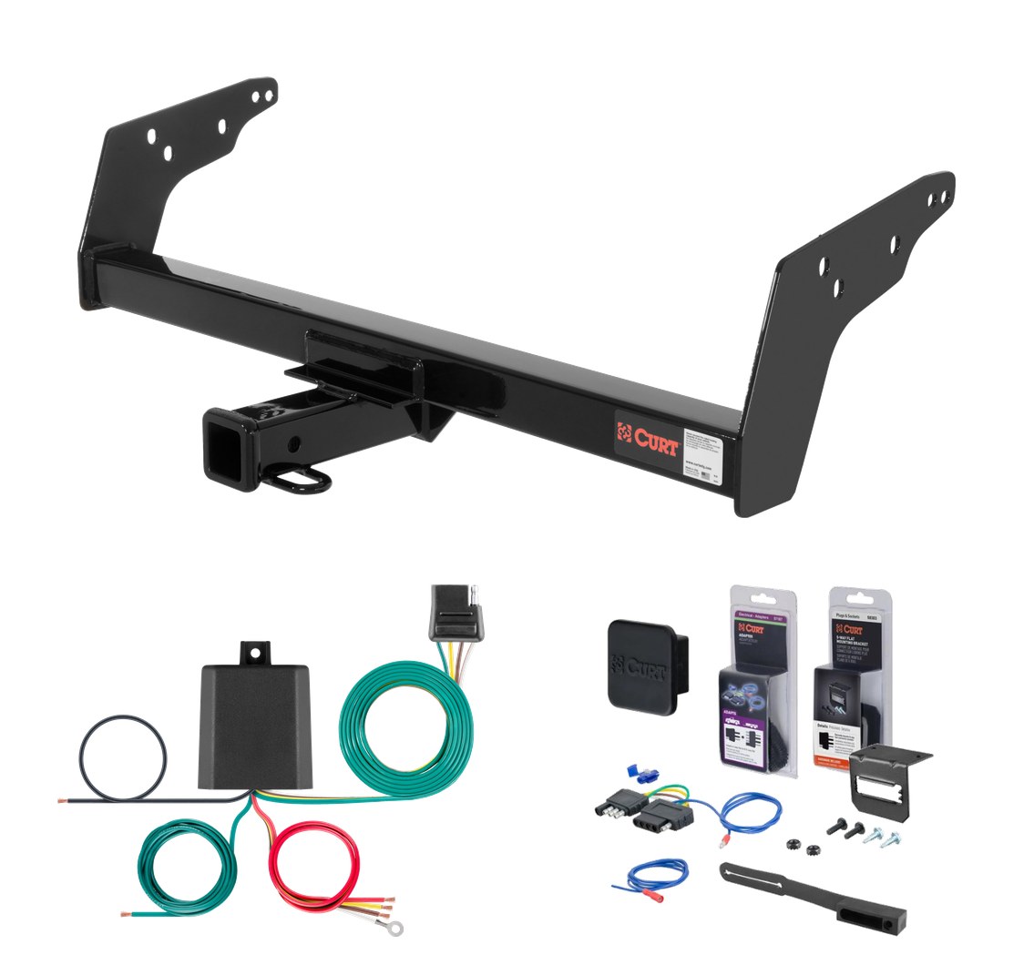 1982 - 1984 Chevrolet S10 Curt 2" Class 3 Trailer Tow Hitch + 5-Flat Wiring Kit Tow Boat/Utility Trailer with Surge Brakes 13021 thumbnail 0