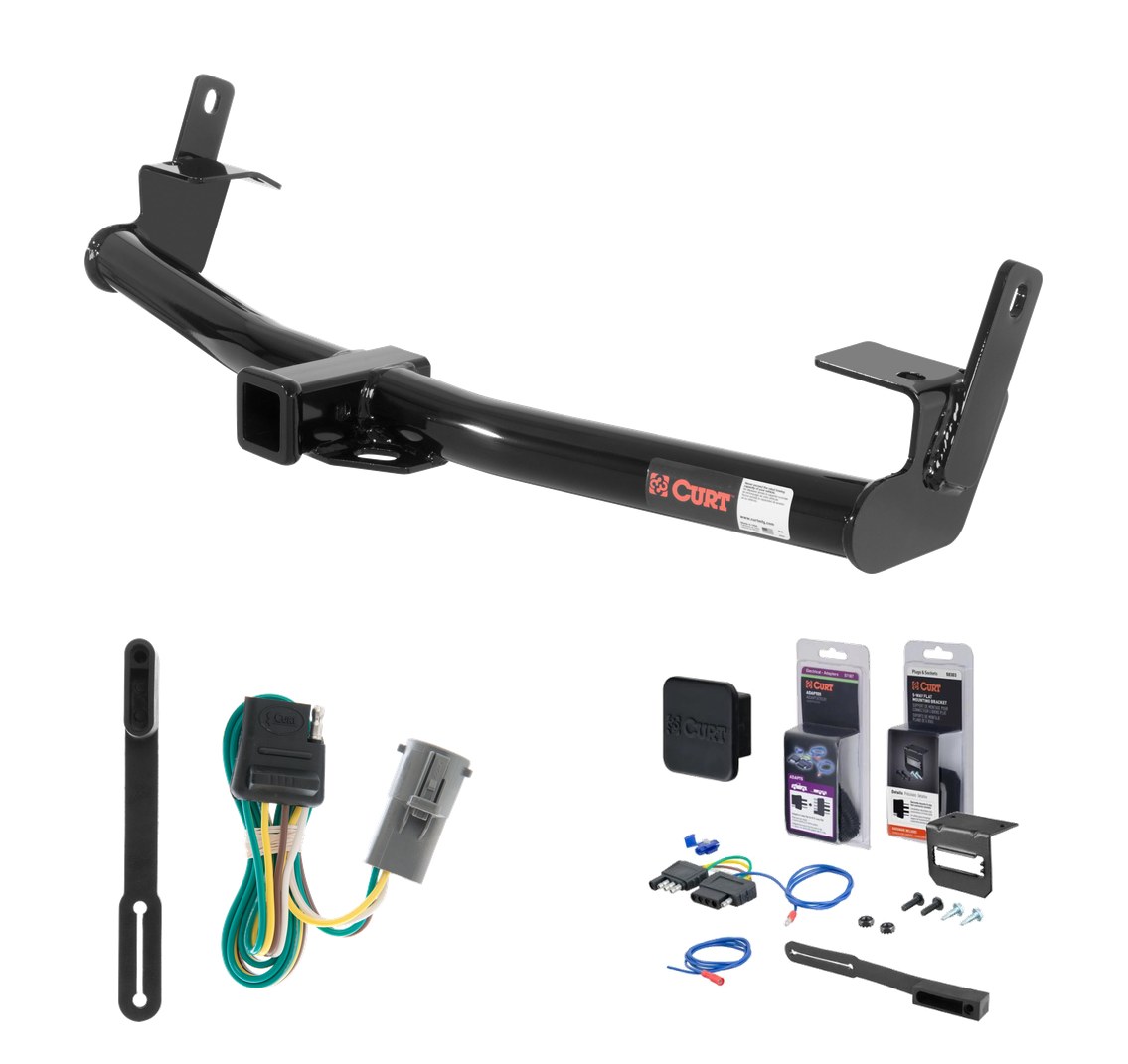 1995 - 2001 Ford Explorer Curt 2" Class 3 Trailer Tow Hitch + 5-Flat Wiring Kit Tow Boat/Utility Trailer with Surge Brakes 13540 thumbnail 0