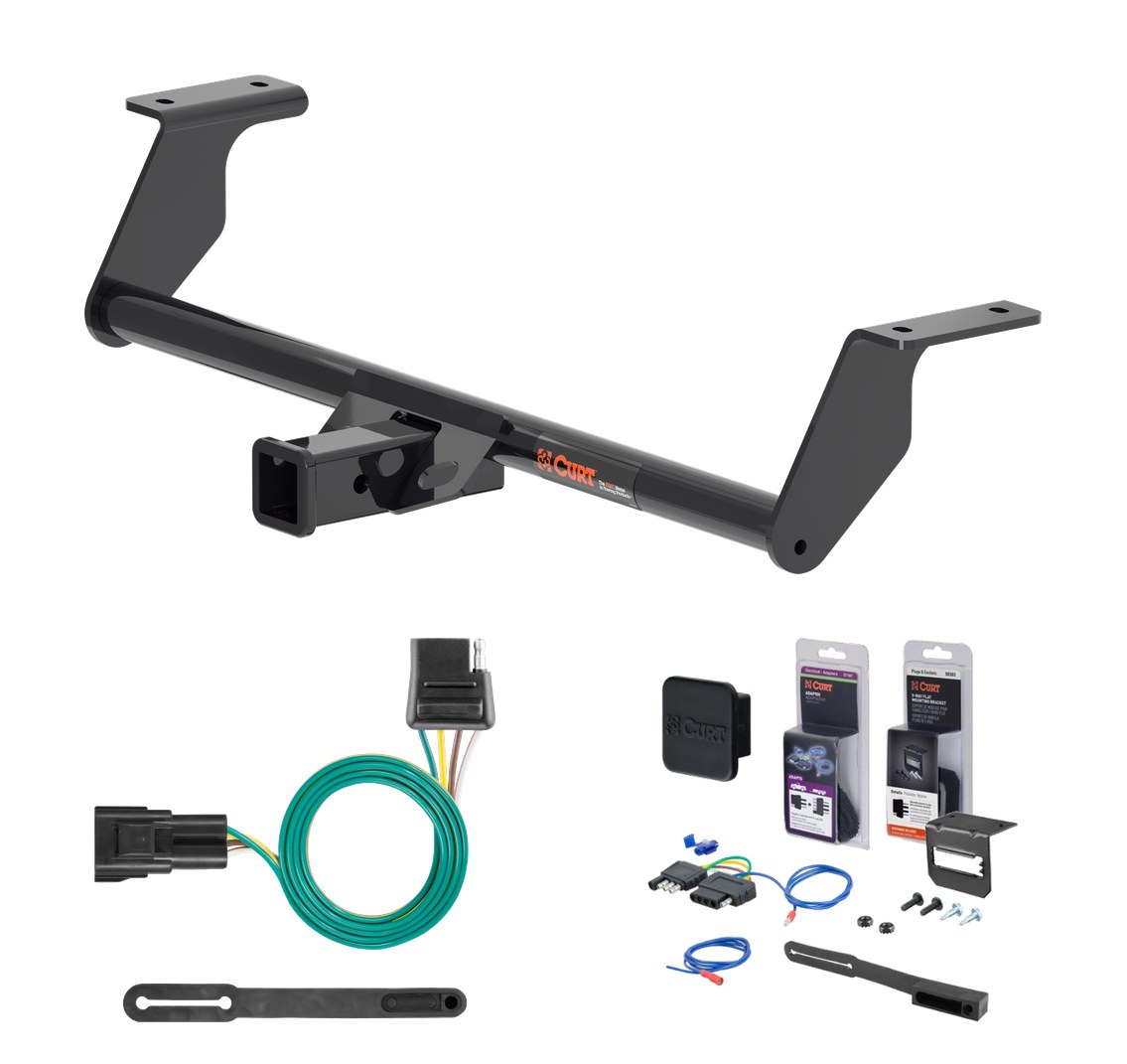 2021 - 2022 Buick Envision Curt 2" Class 3 Trailer Tow Hitch + 5-Flat Wiring Kit Tow Boat/Utility Trailer with Surge Brakes 13479 thumbnail 0