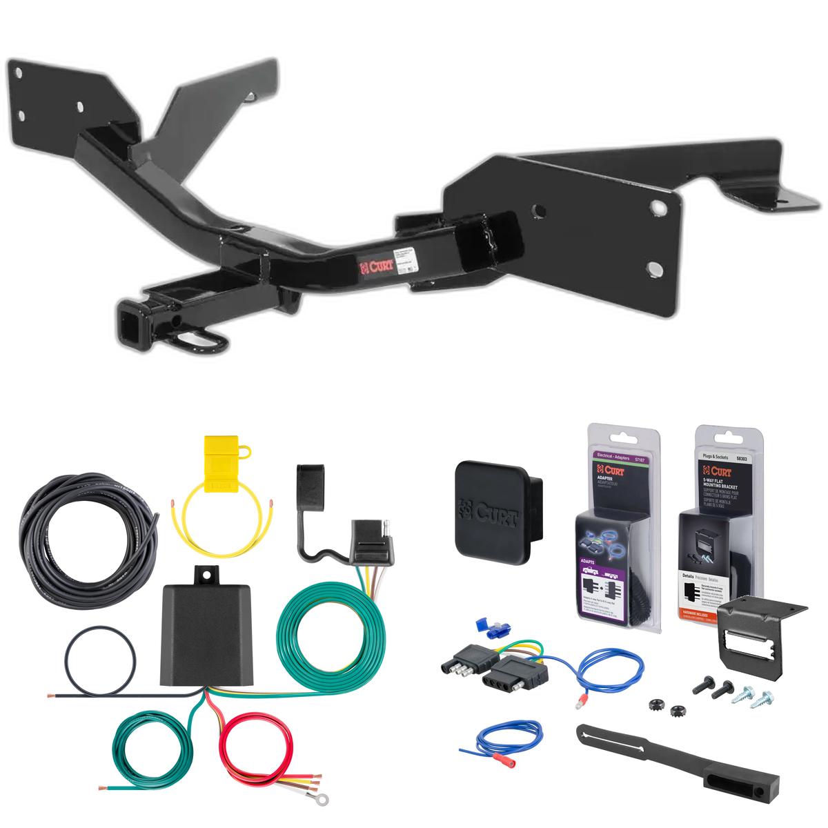 00 - 07 Chevrolet Monte Carlo Excluding SS appearance package Curt 1-1/4" Class 2 Trailer Tow Hitch + 5-Flat Wiring Kit Tow Boat/Utility Trailer with Surge Brakes 12028 thumbnail 0