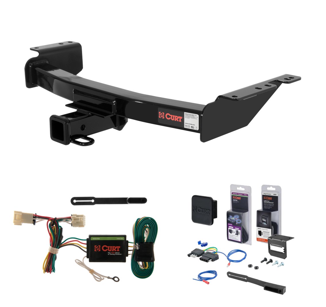 1997 - 2005 Chevrolet Venture Curt 2" Class 3 Trailer Tow Hitch + 5-Flat Wiring Kit Tow Boat/Utility Trailer with Surge Brakes 13344 thumbnail 0